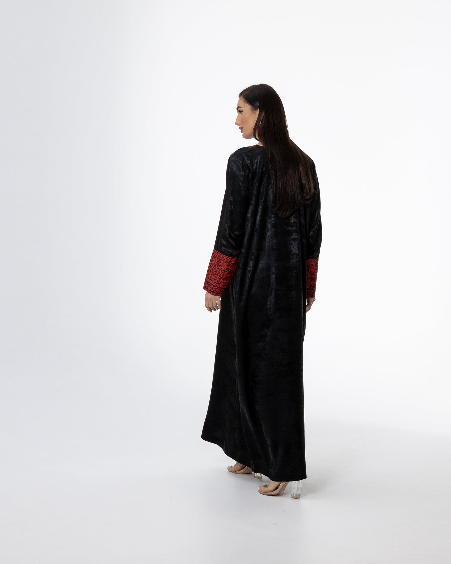 Black Dress with Embroidery Details