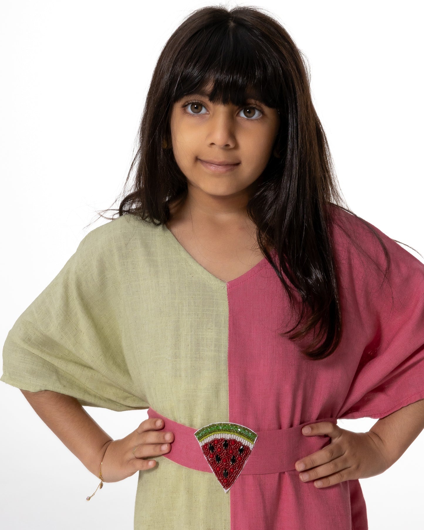 Kids Dual-Tone Watermelon Kaftan