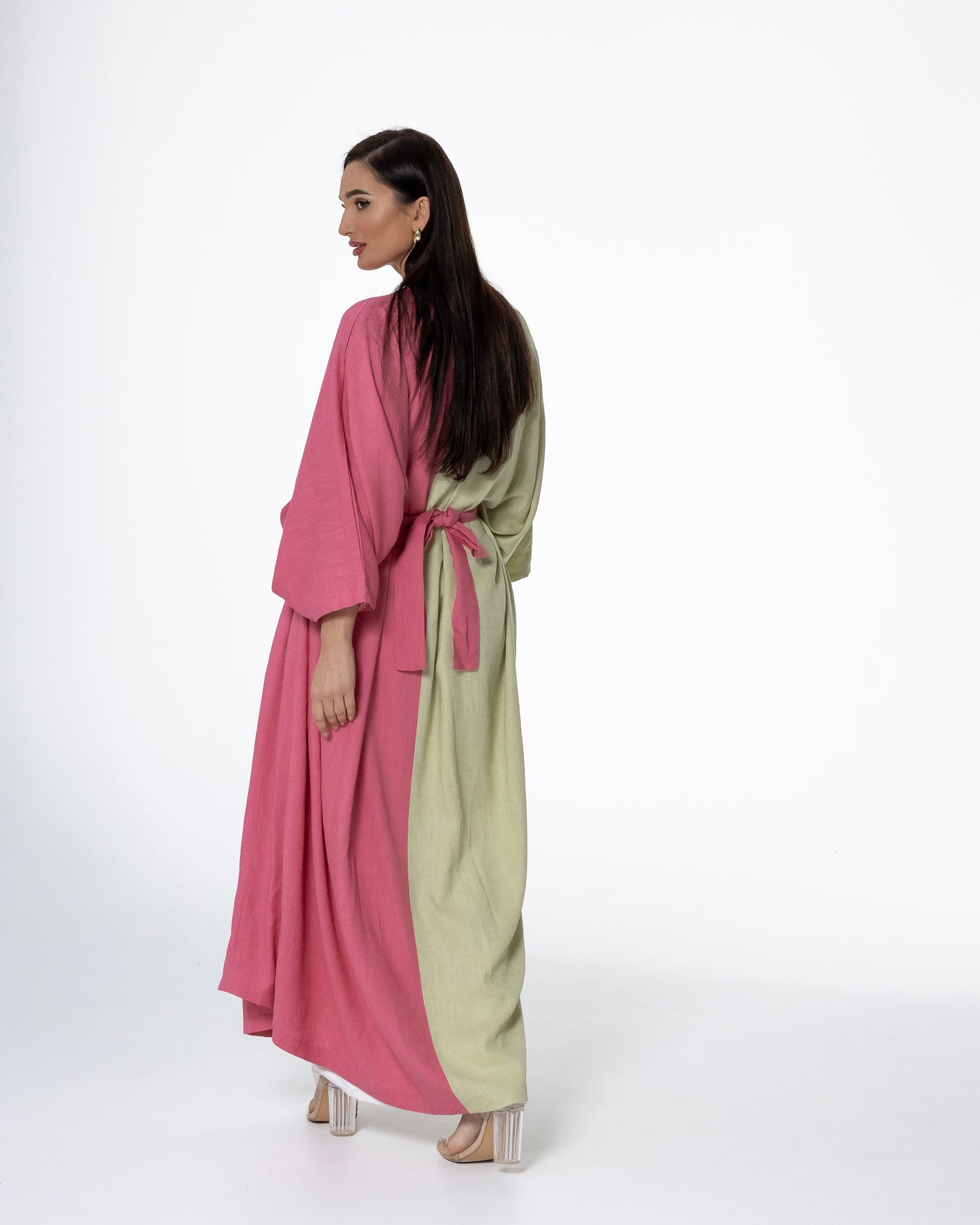 Dual-Tone Watermelon Bisht