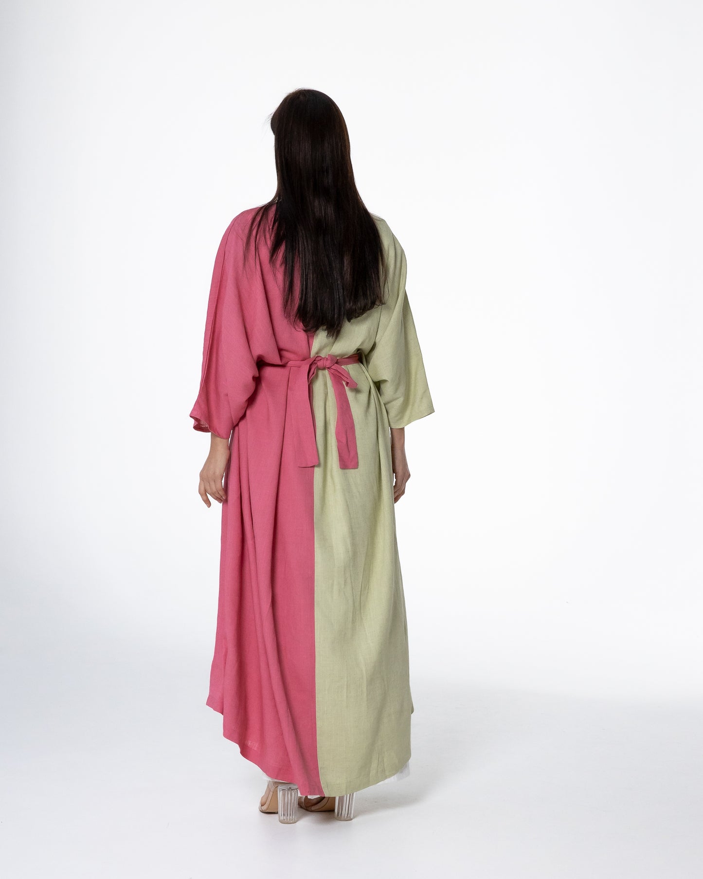 Dual-Tone Watermelon Bisht