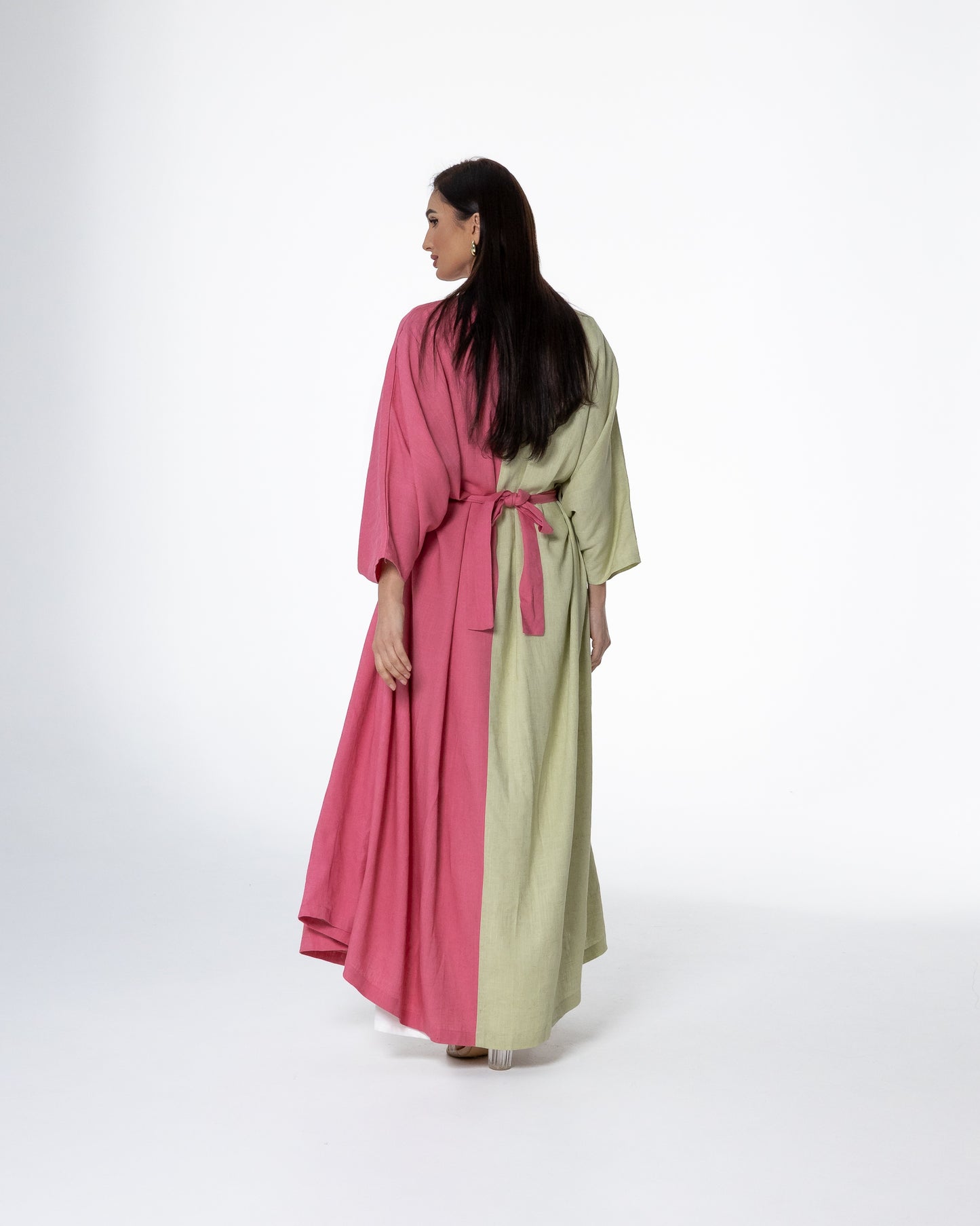 Dual-Tone Watermelon Bisht