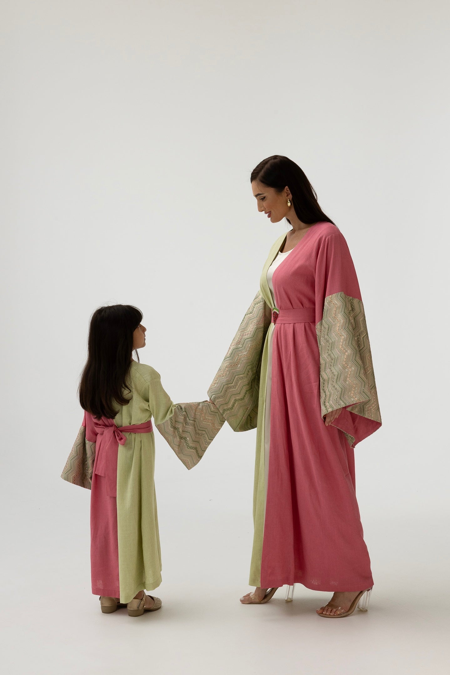 Dual-Tone Watermelon Abaya