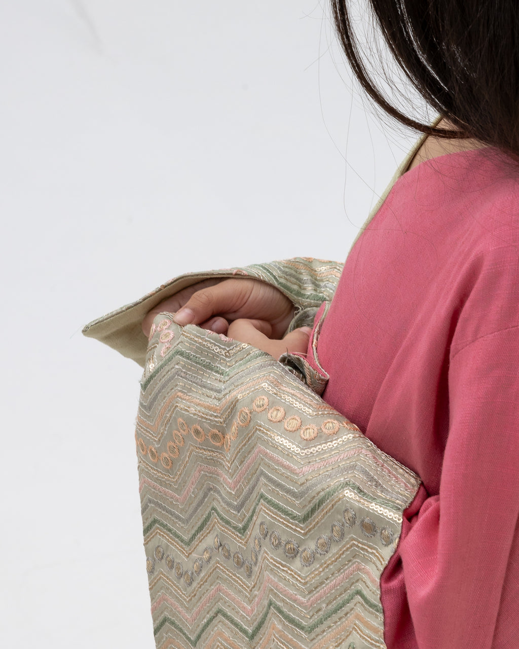 Kids Dual-Tone Watermelon Abaya