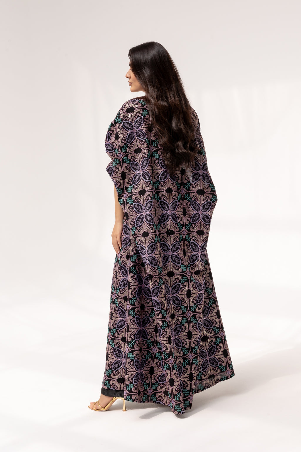 Embroidered Cape with Matching Belt
