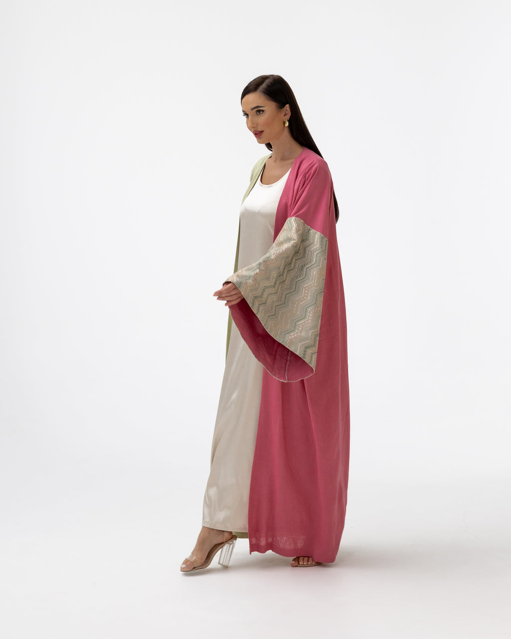 Dual-Tone Watermelon Abaya