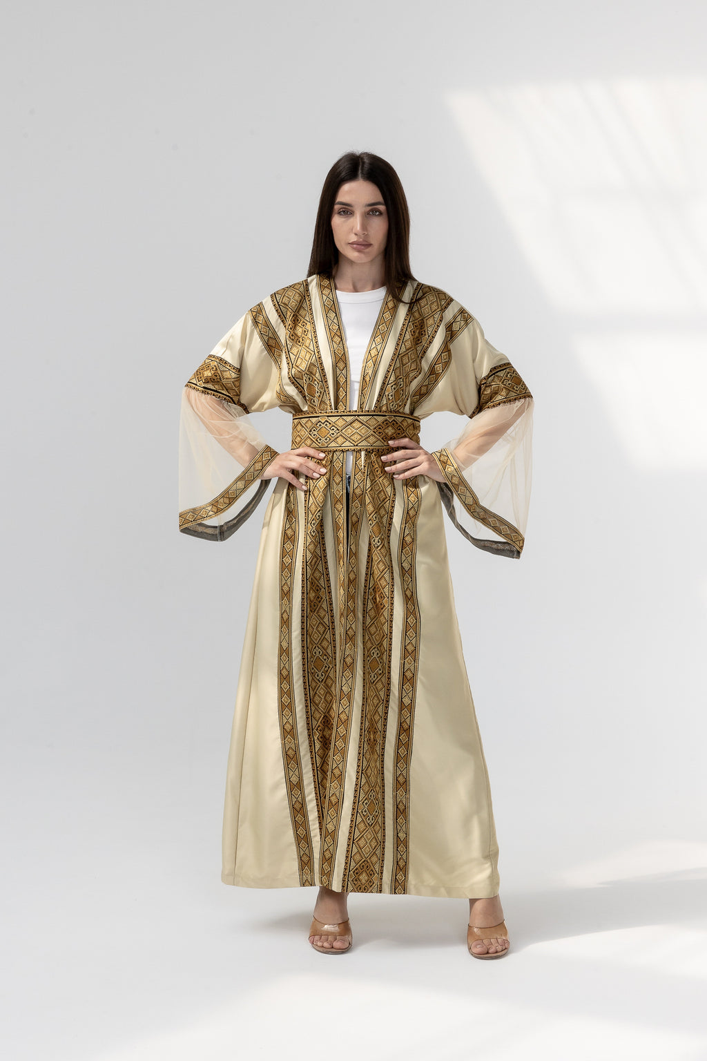 Gold Embroidered Abaya