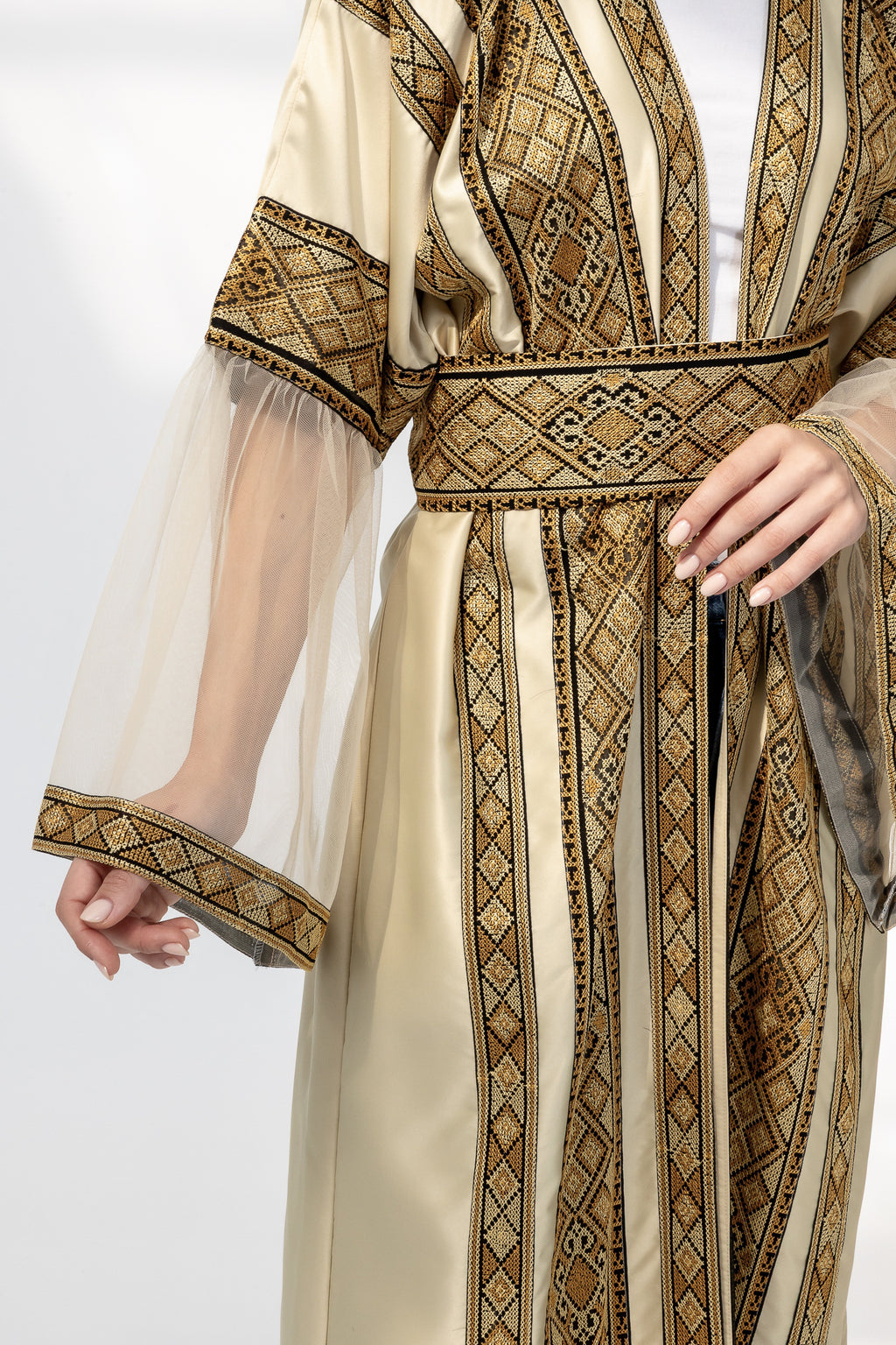 Gold Embroidered Abaya
