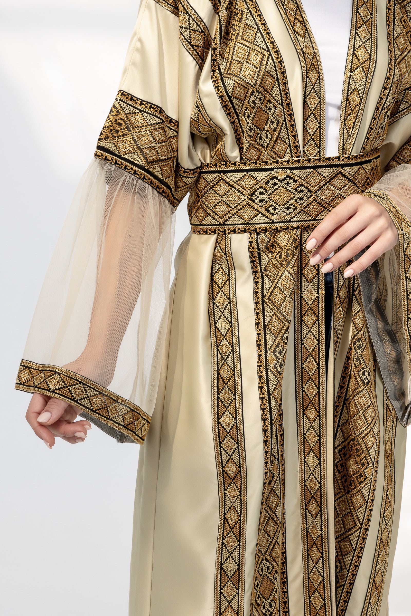 Gold Embroidered Abaya