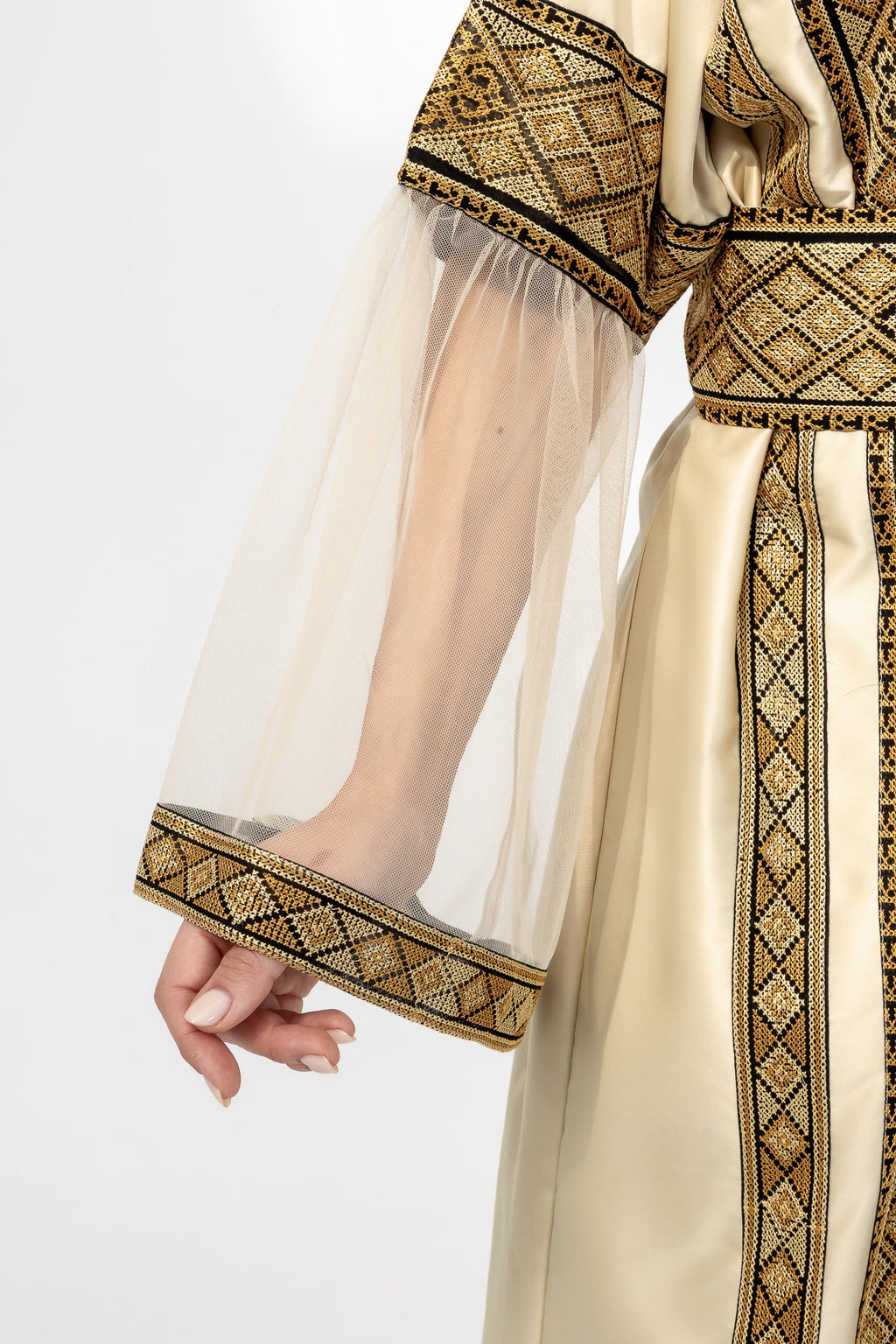 Gold Embroidered Abaya