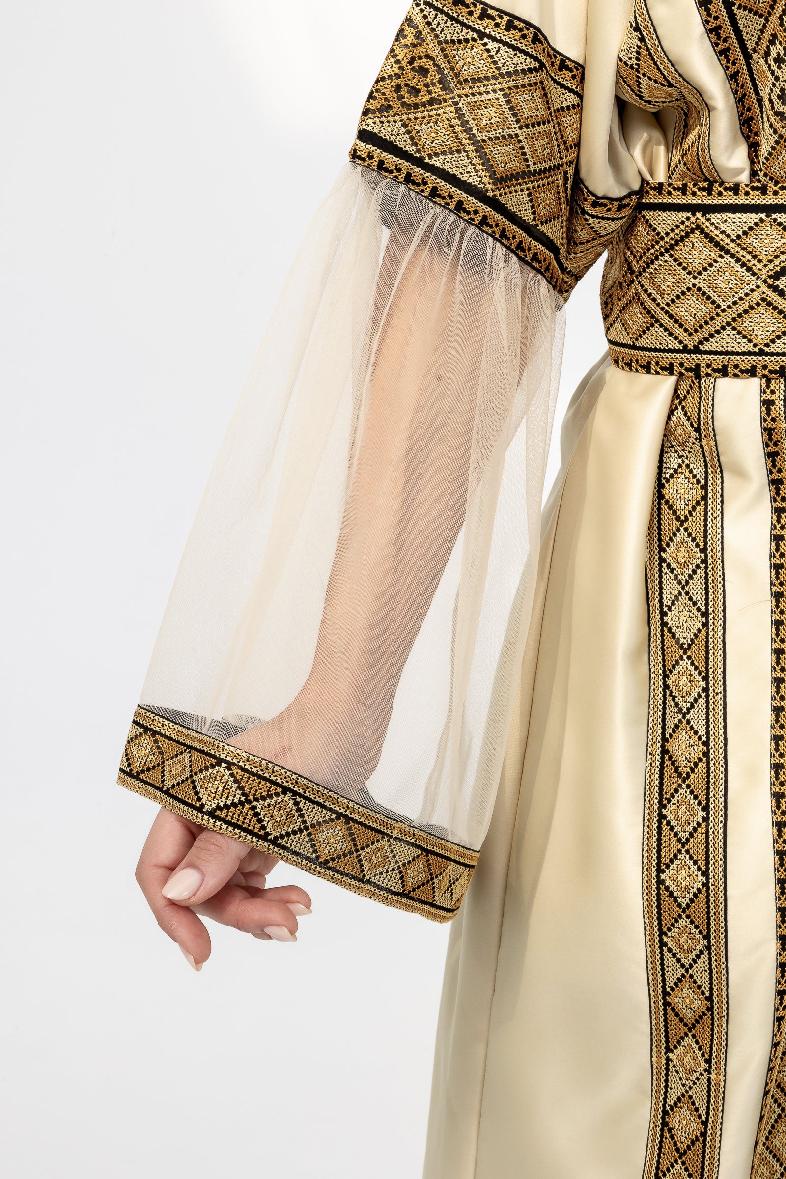 Gold Embroidered Abaya