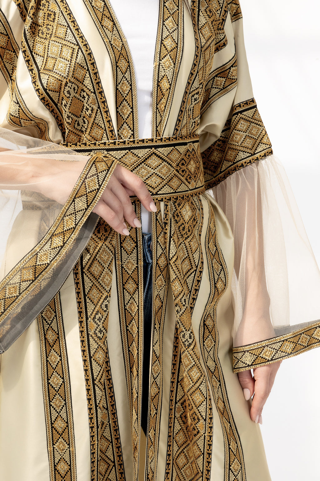 Gold Embroidered Abaya