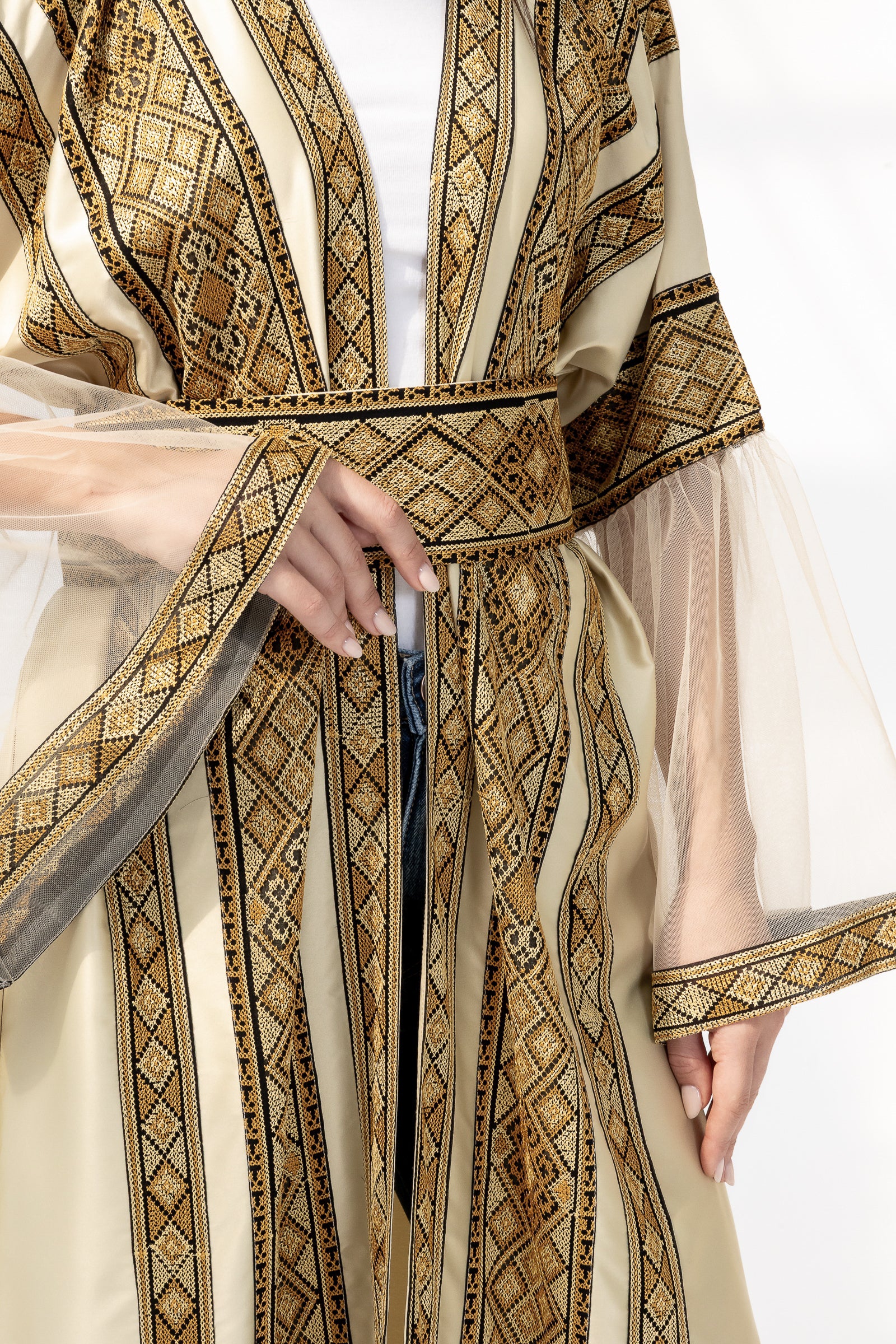 Gold Embroidered Abaya