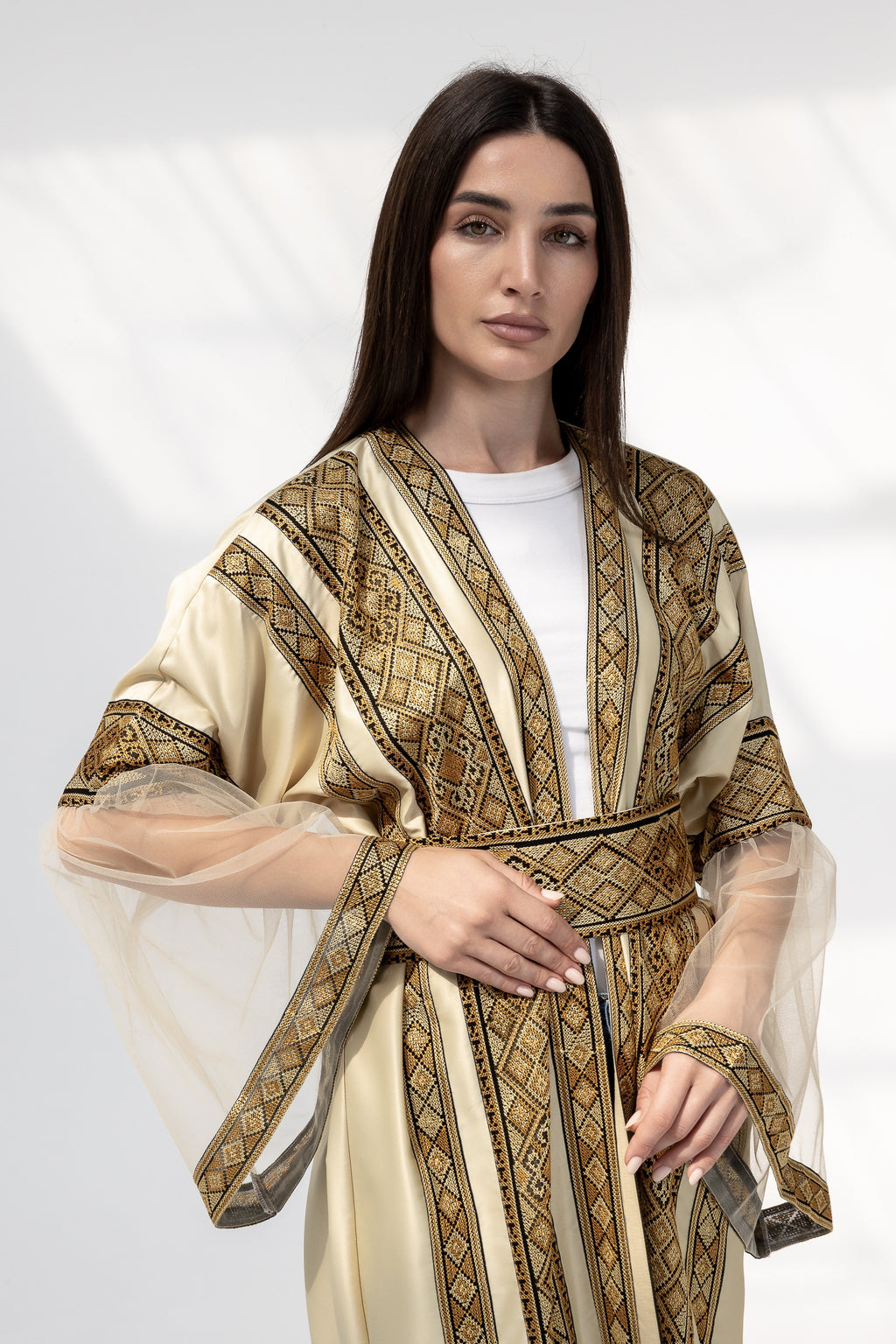 Gold Embroidered Abaya
