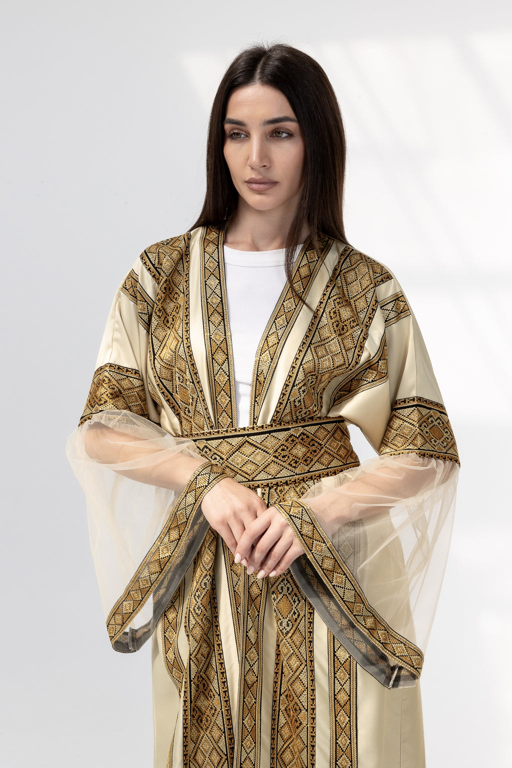Gold Embroidered Abaya