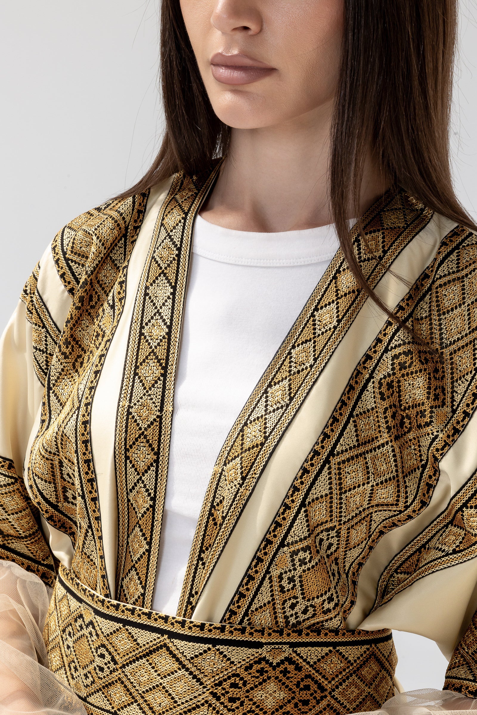 Gold Embroidered Abaya