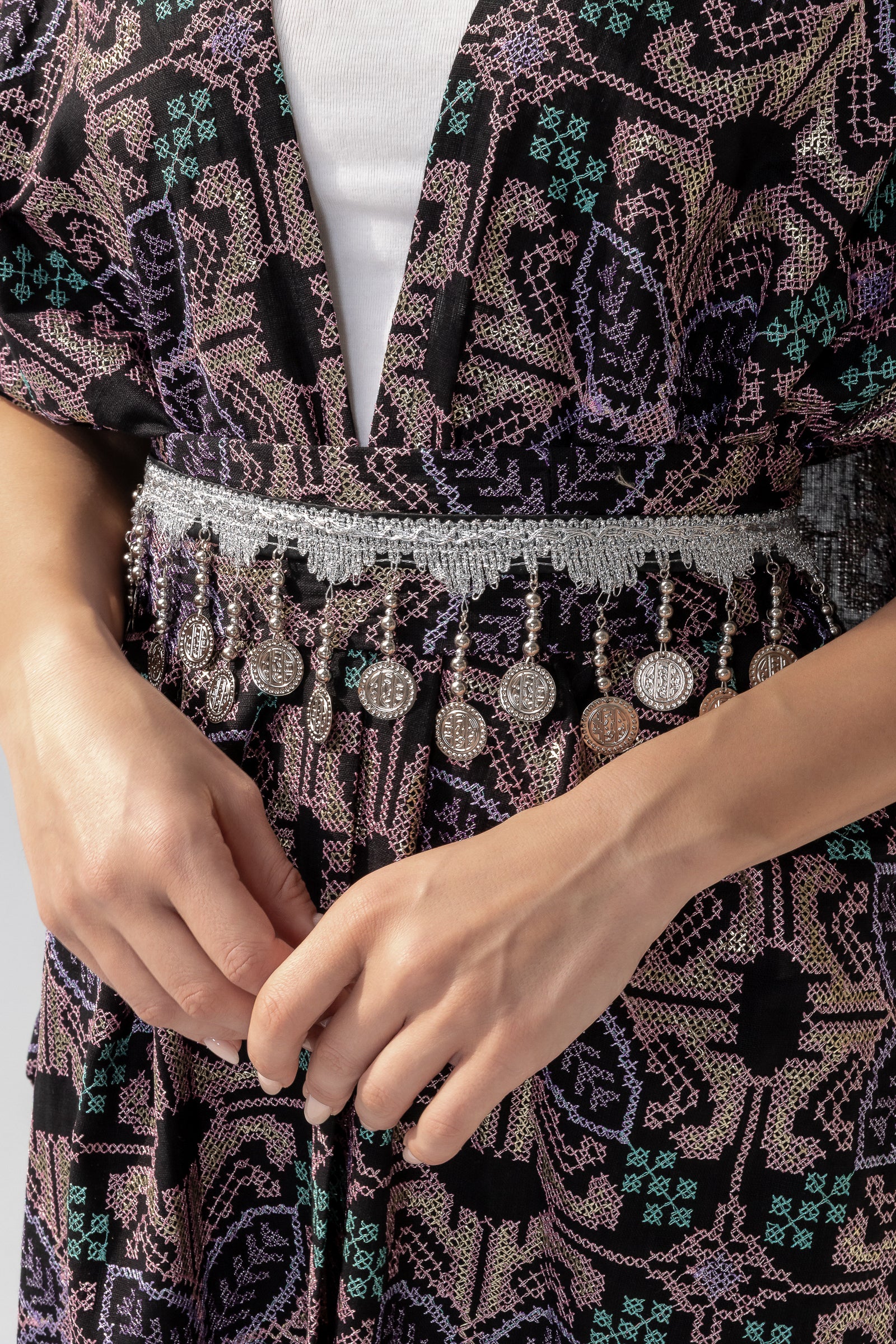 Silver Coing Chain Belt