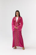 Fuschia Embroidered Abaya