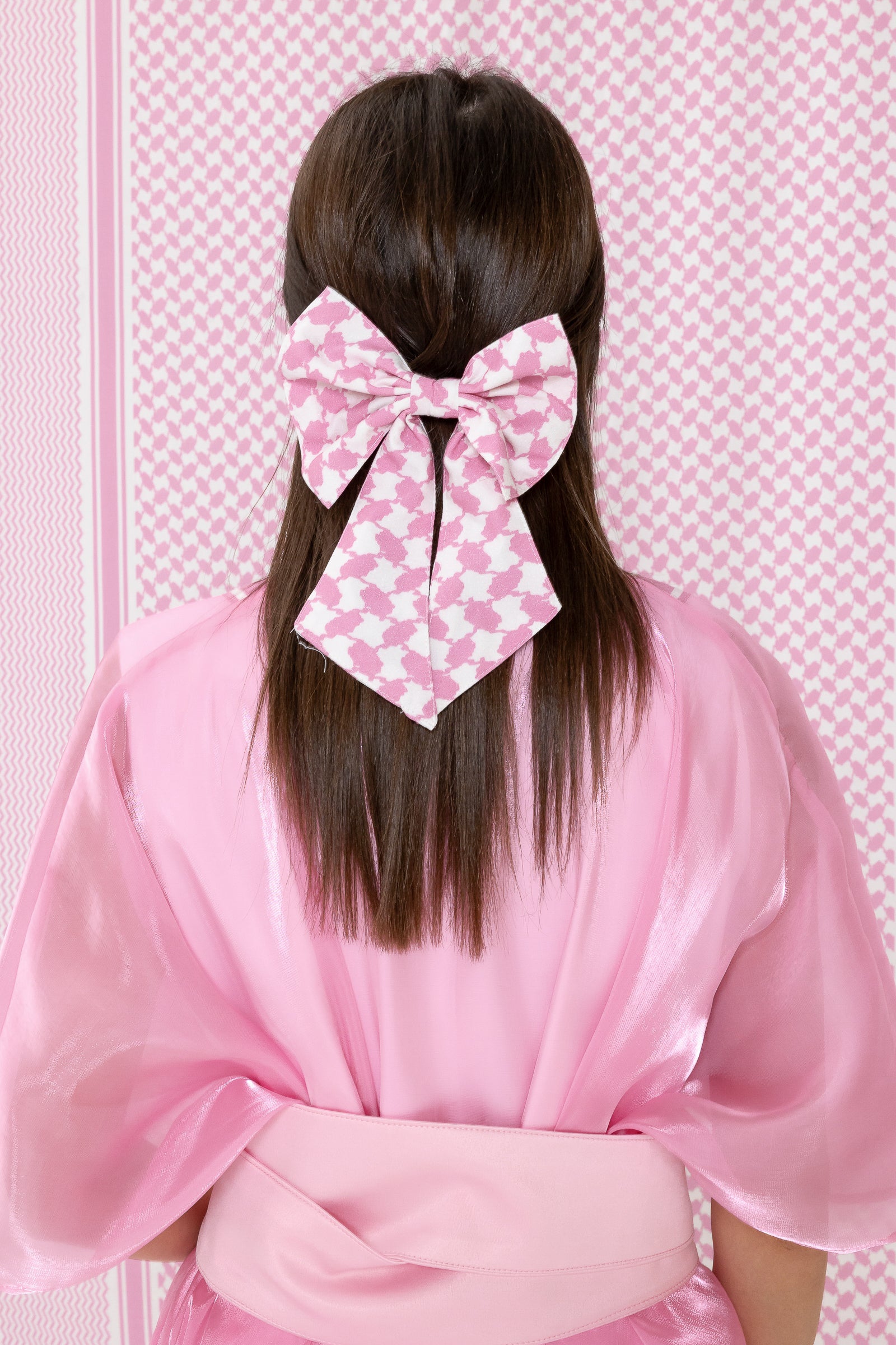Pink Bow Hair Clip