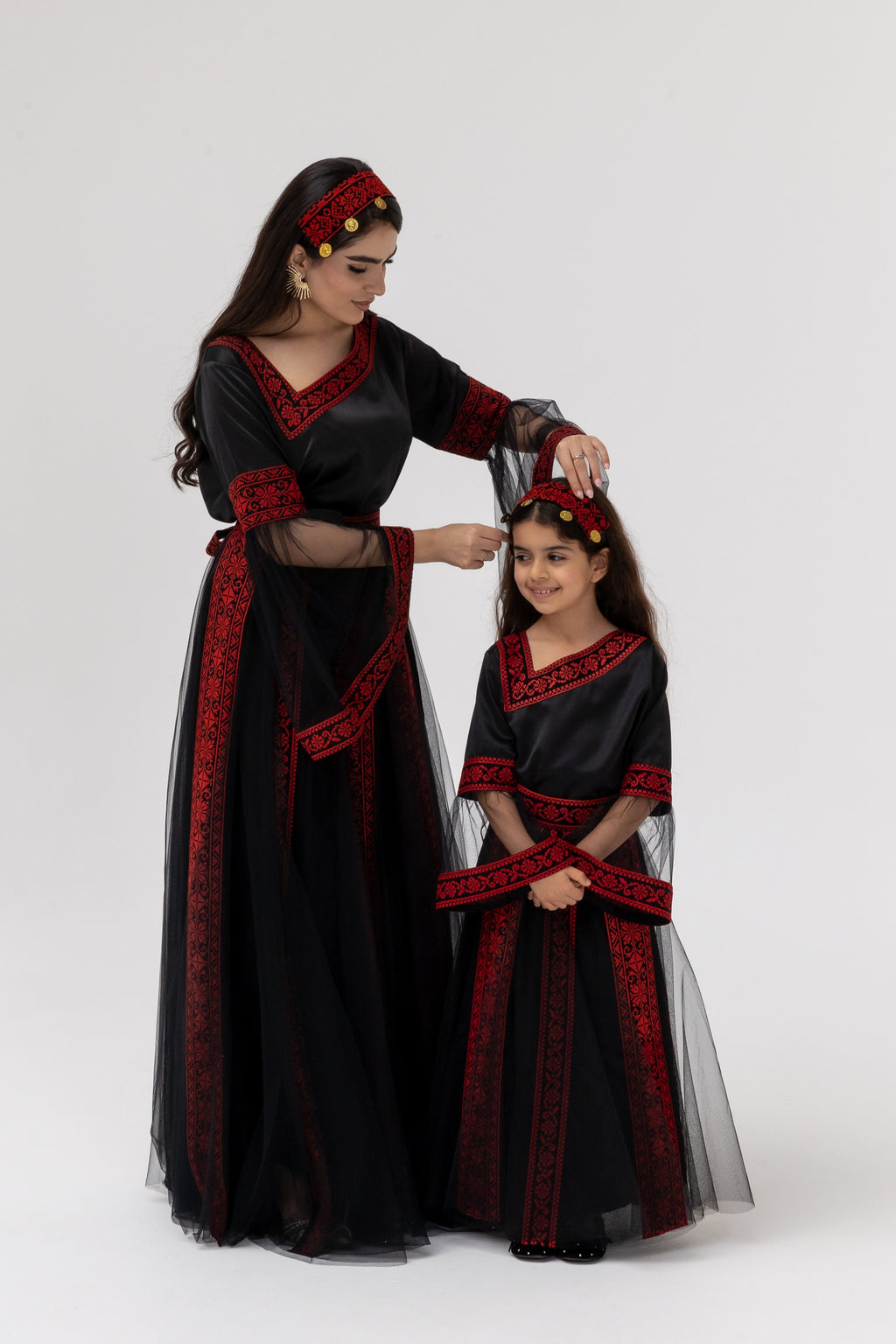 Kids Black Dress with Detached Skirt