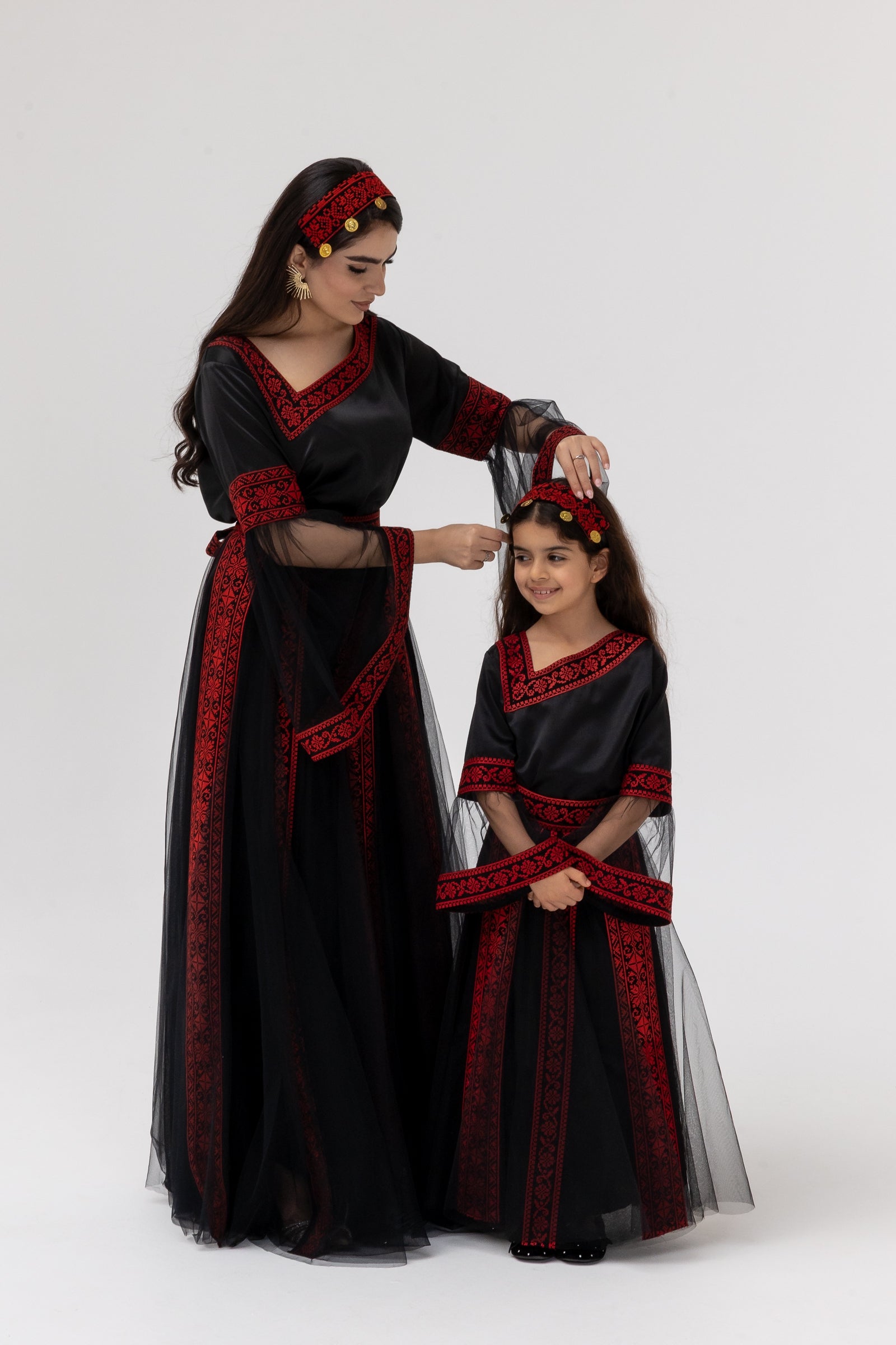 Kids Black Dress with Detached Skirt