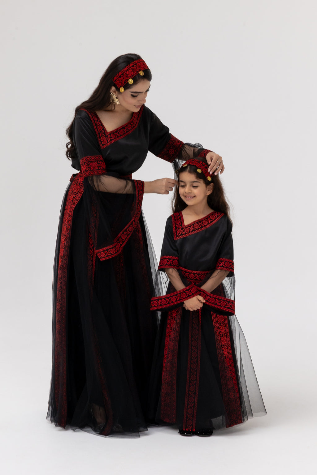 Kids Black Dress with Detached Skirt