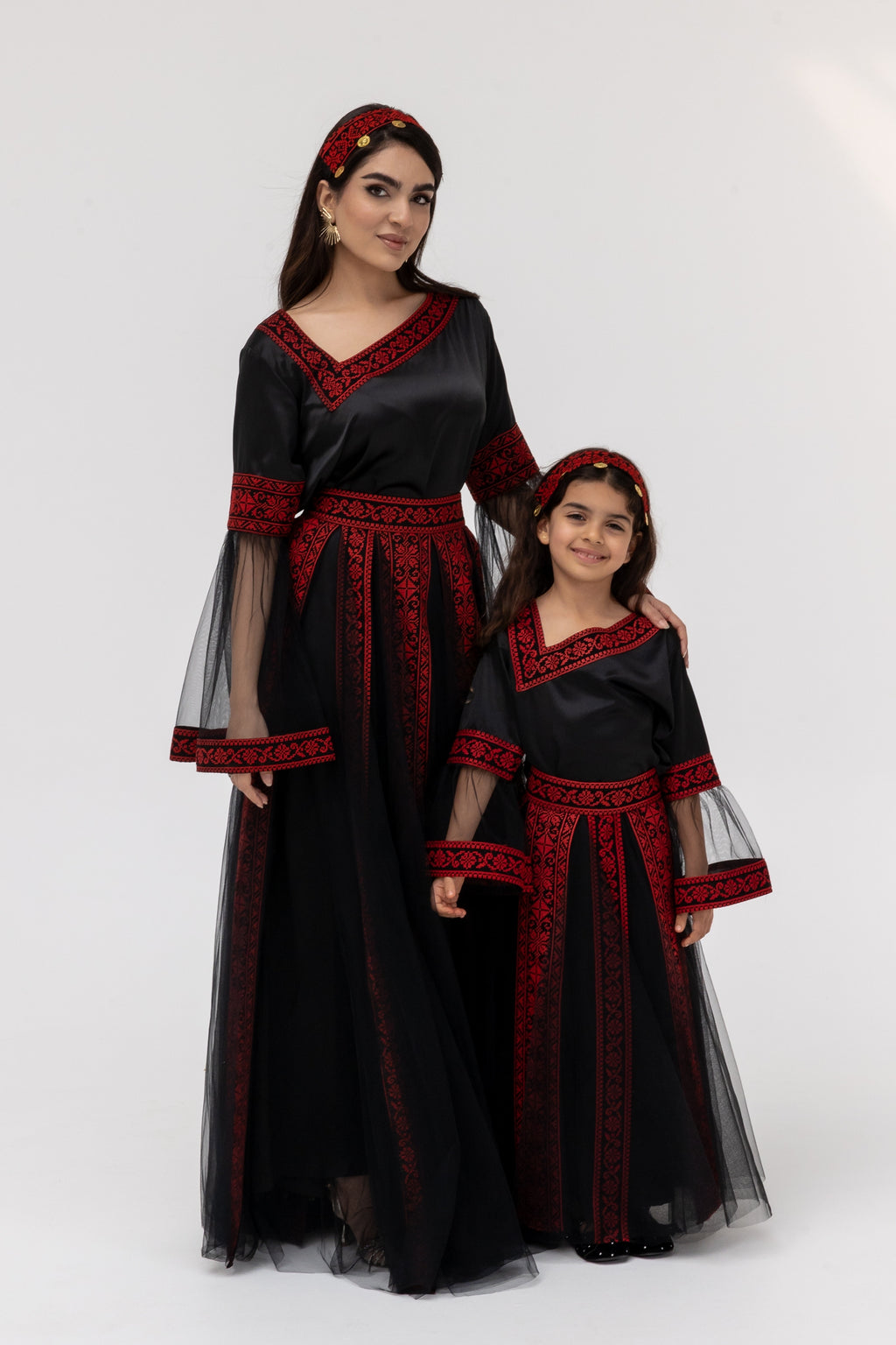 Kids Black Dress with Detached Skirt