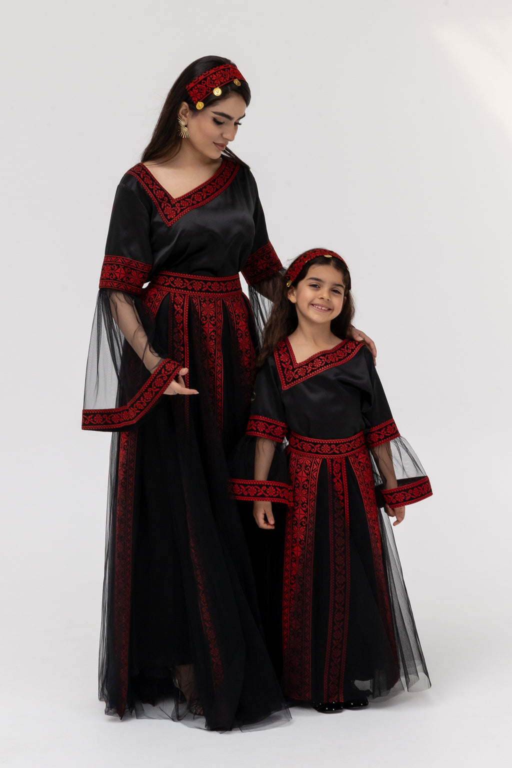 Kids Black Dress with Detached Skirt