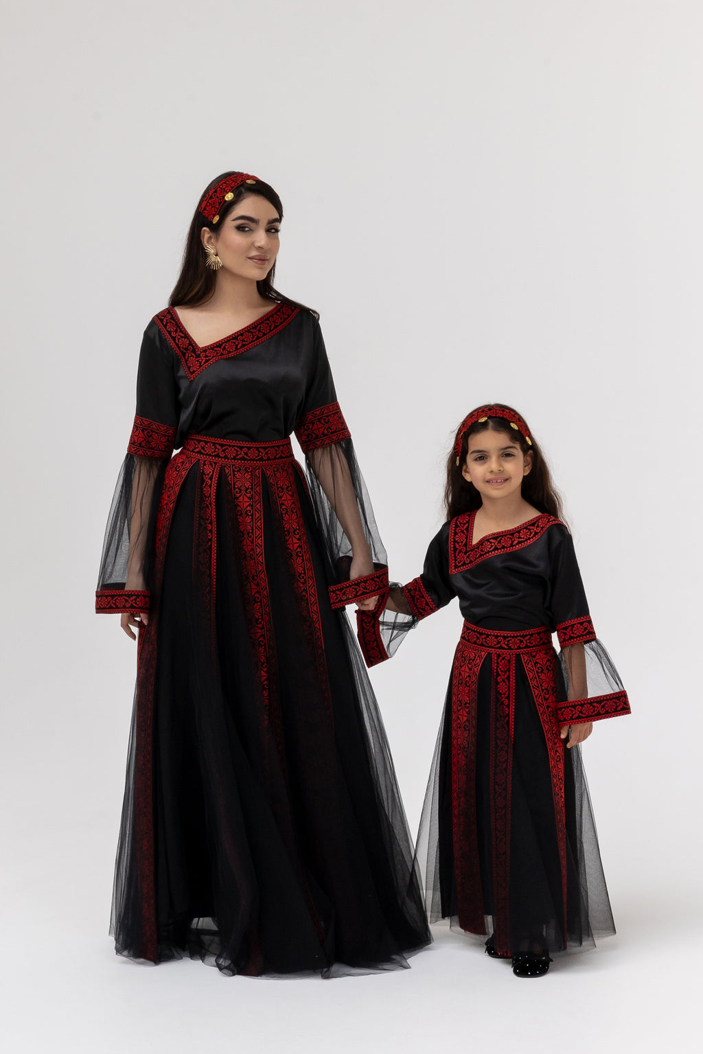 Kids Black Dress with Detached Skirt