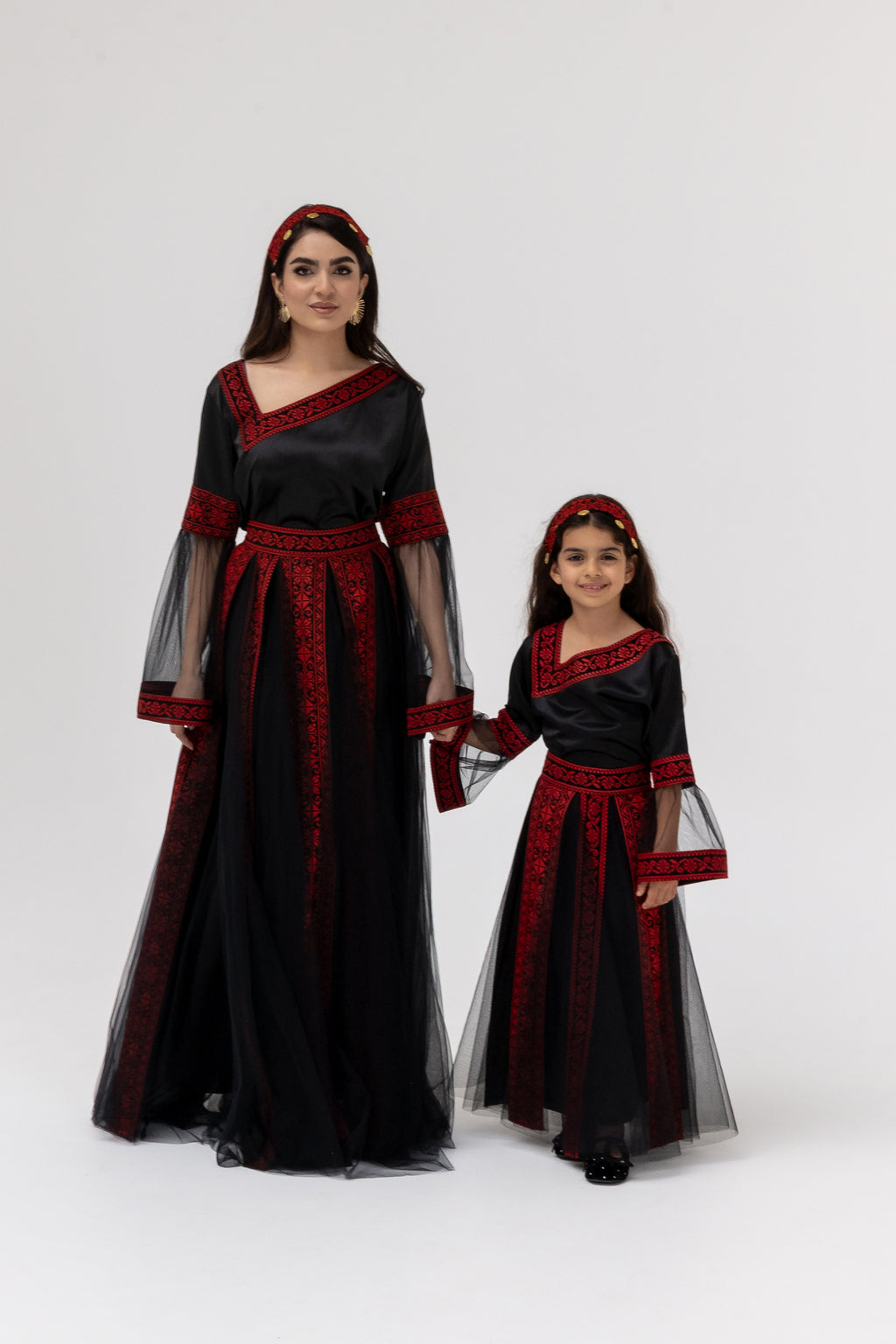 Kids Black Dress with Detached Skirt