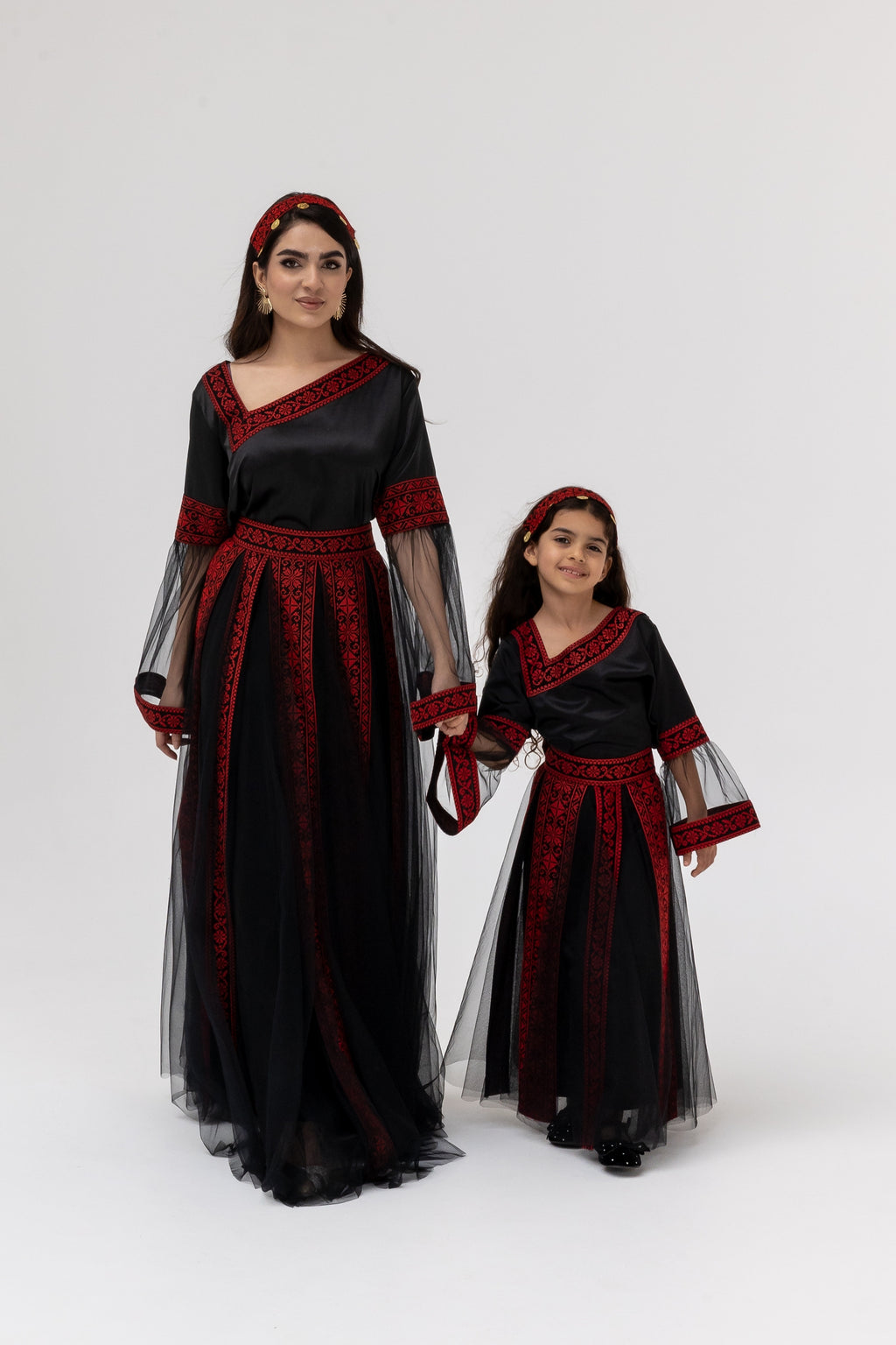 Kids Black Dress with Detached Skirt
