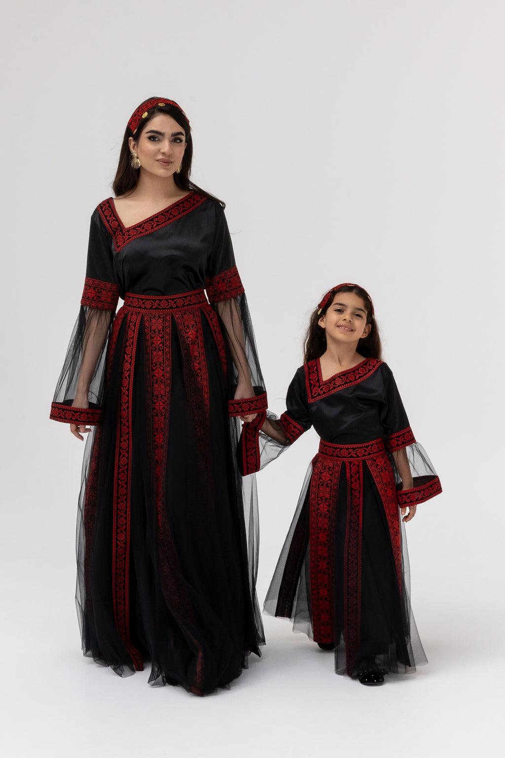 Kids Black Dress with Detached Skirt