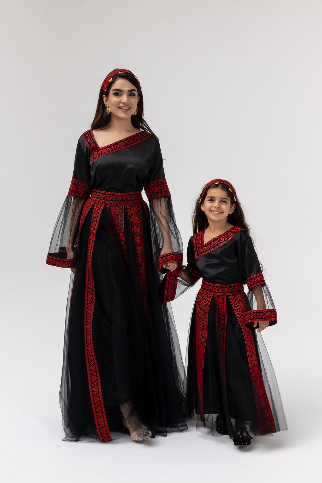 Kids Black Dress with Detached Skirt