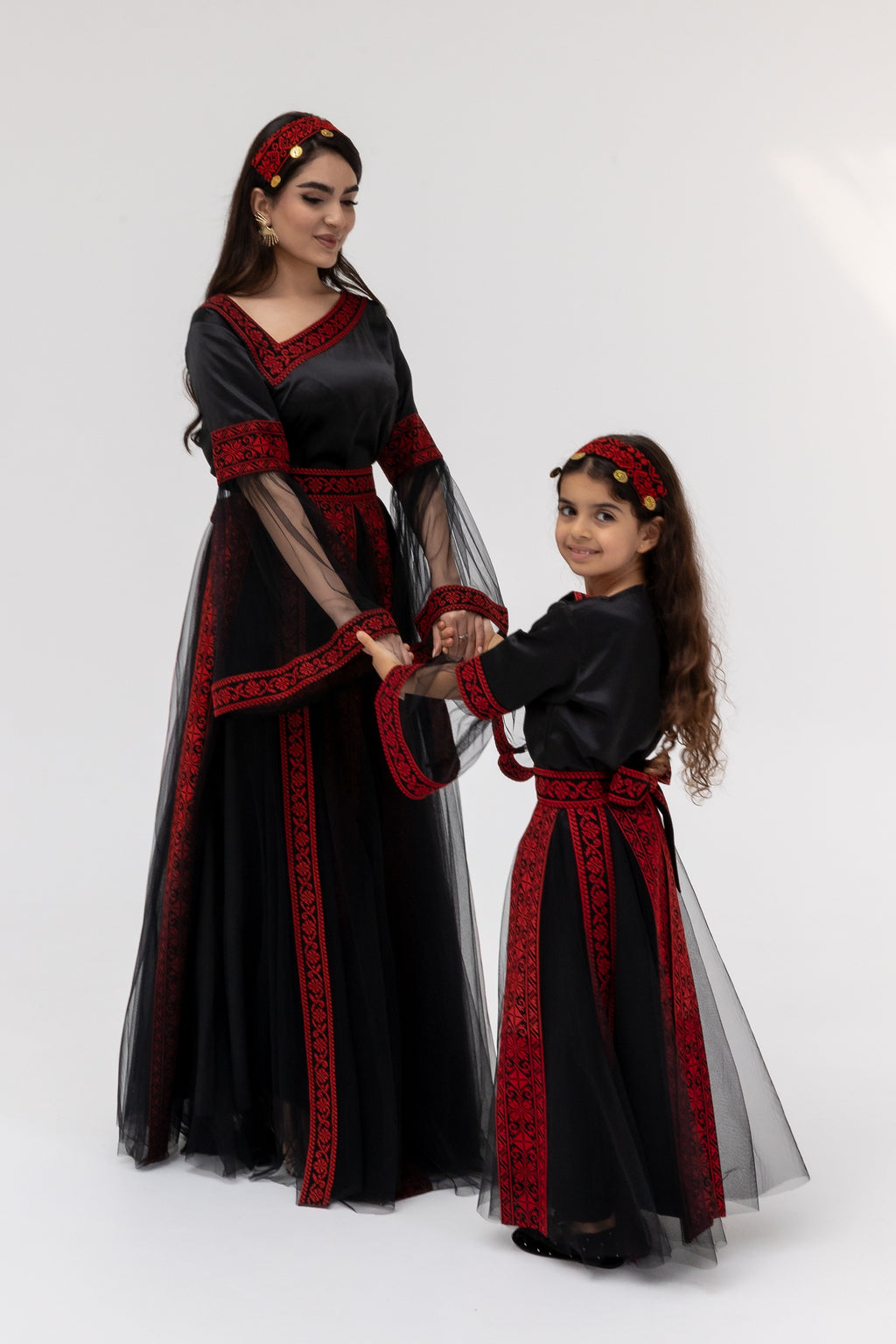 Kids Black Dress with Detached Skirt