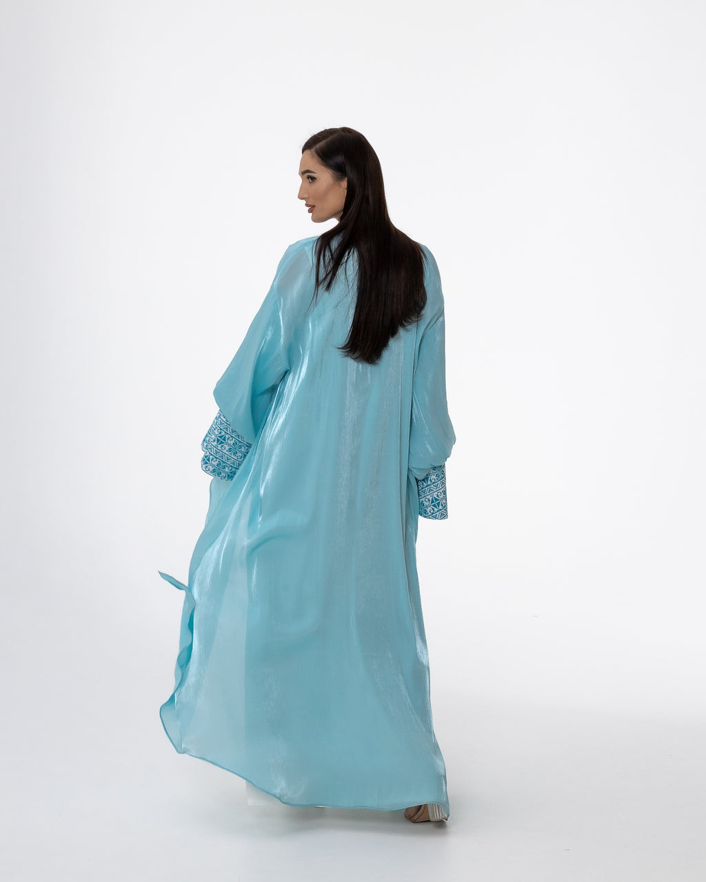 Azure Embroidered Abaya