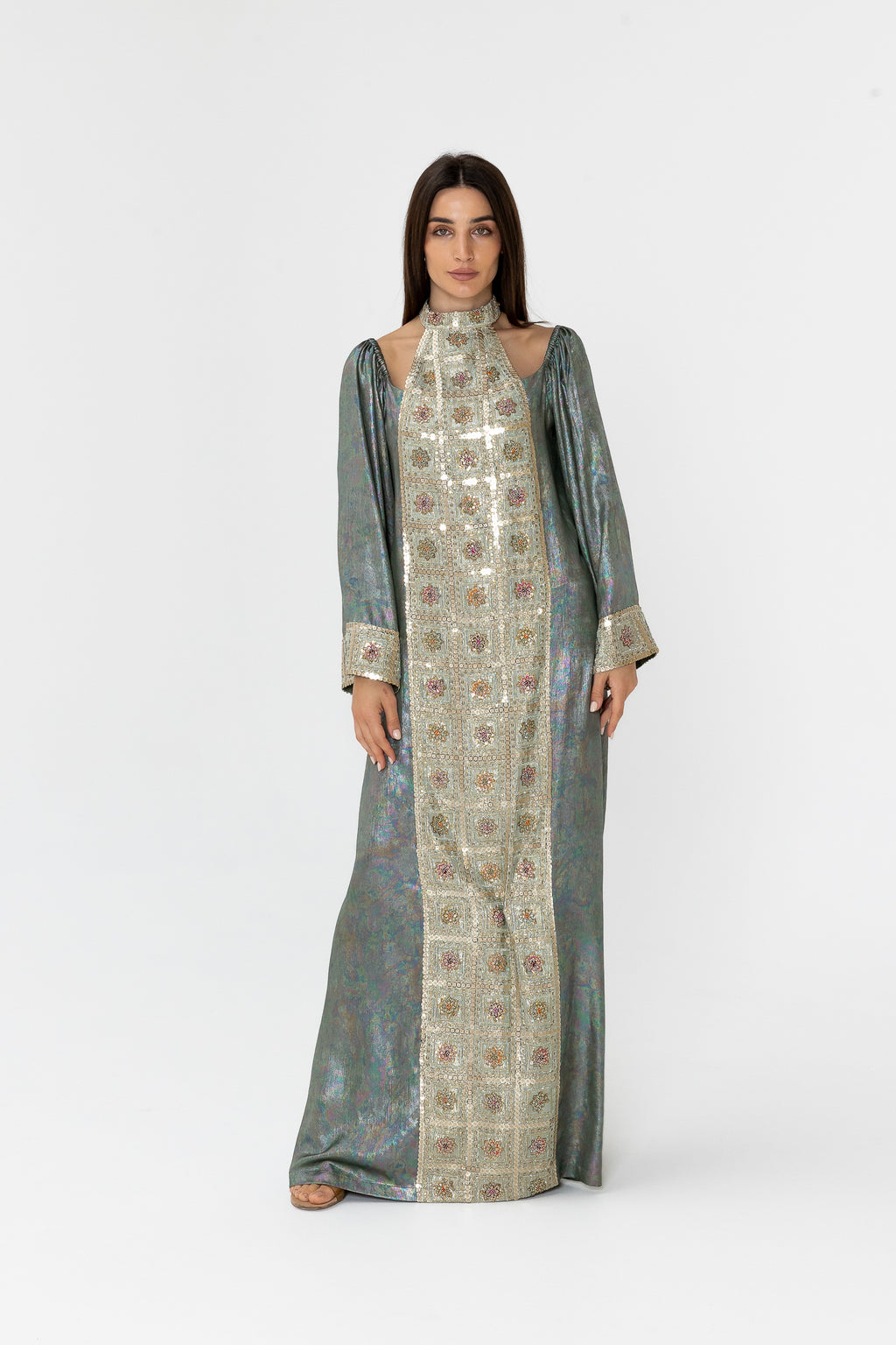 Metallic Panel Kaftan