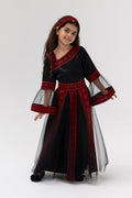 Kids Black Dress with Detached Skirt