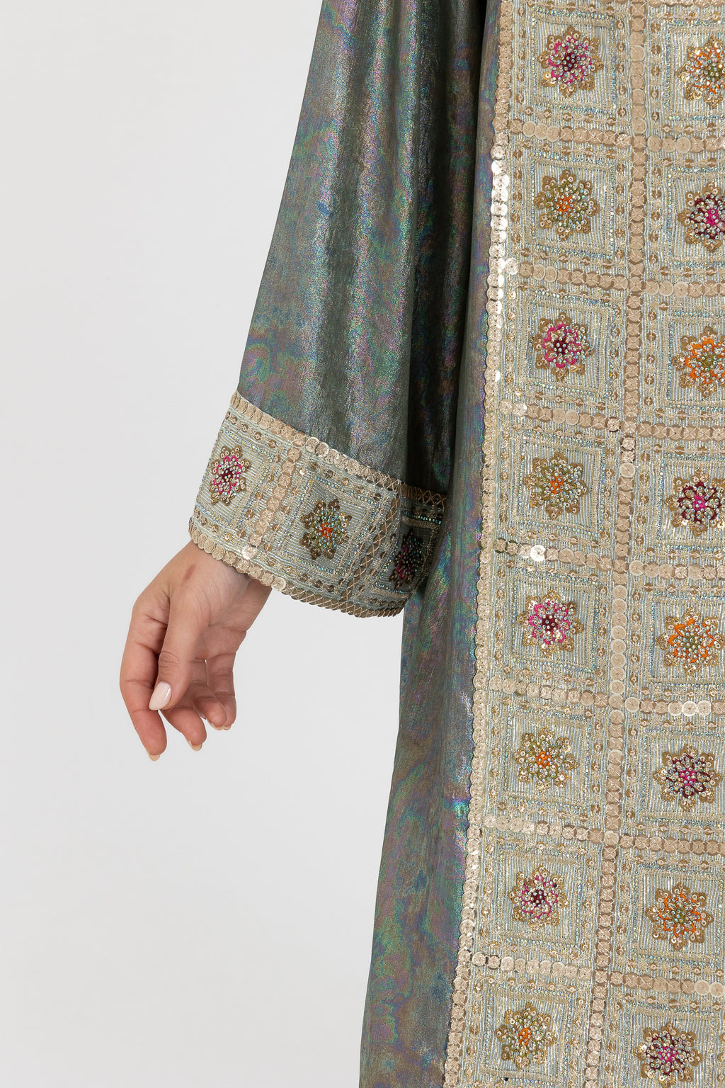 Metallic Panel Kaftan