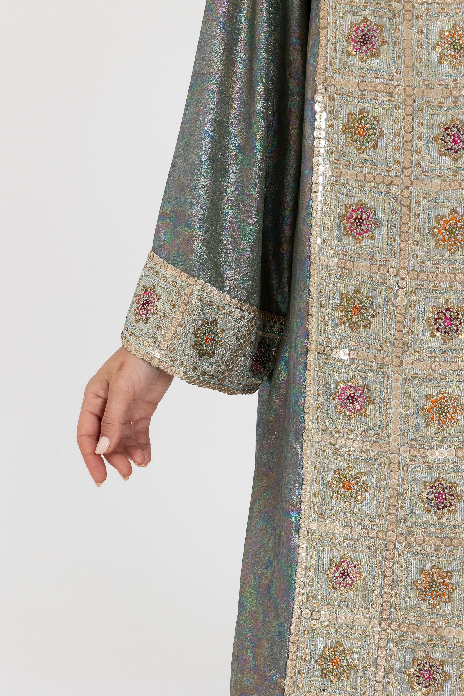 Metallic Panel Kaftan