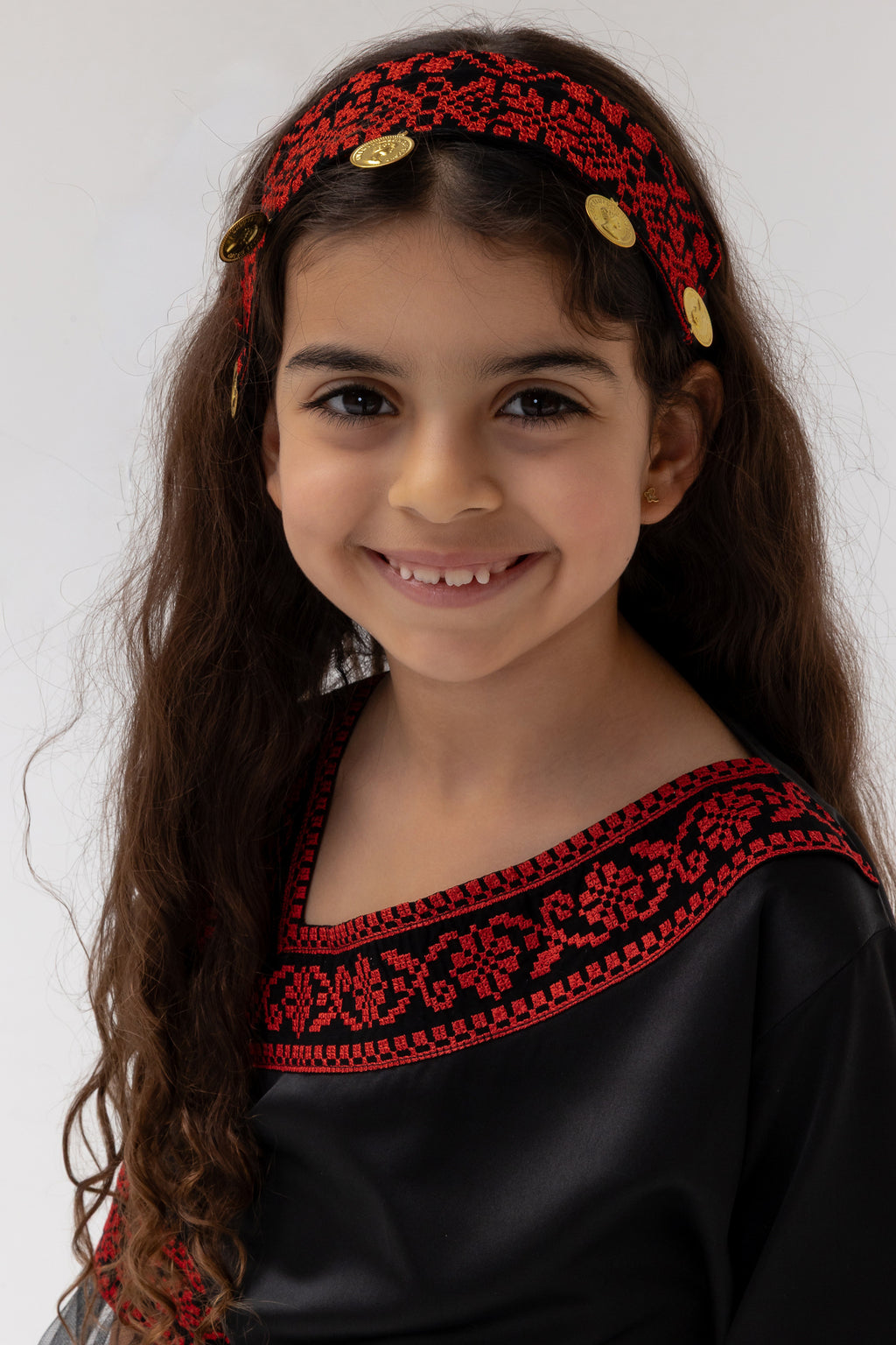Kids Black Dress with Detached Skirt