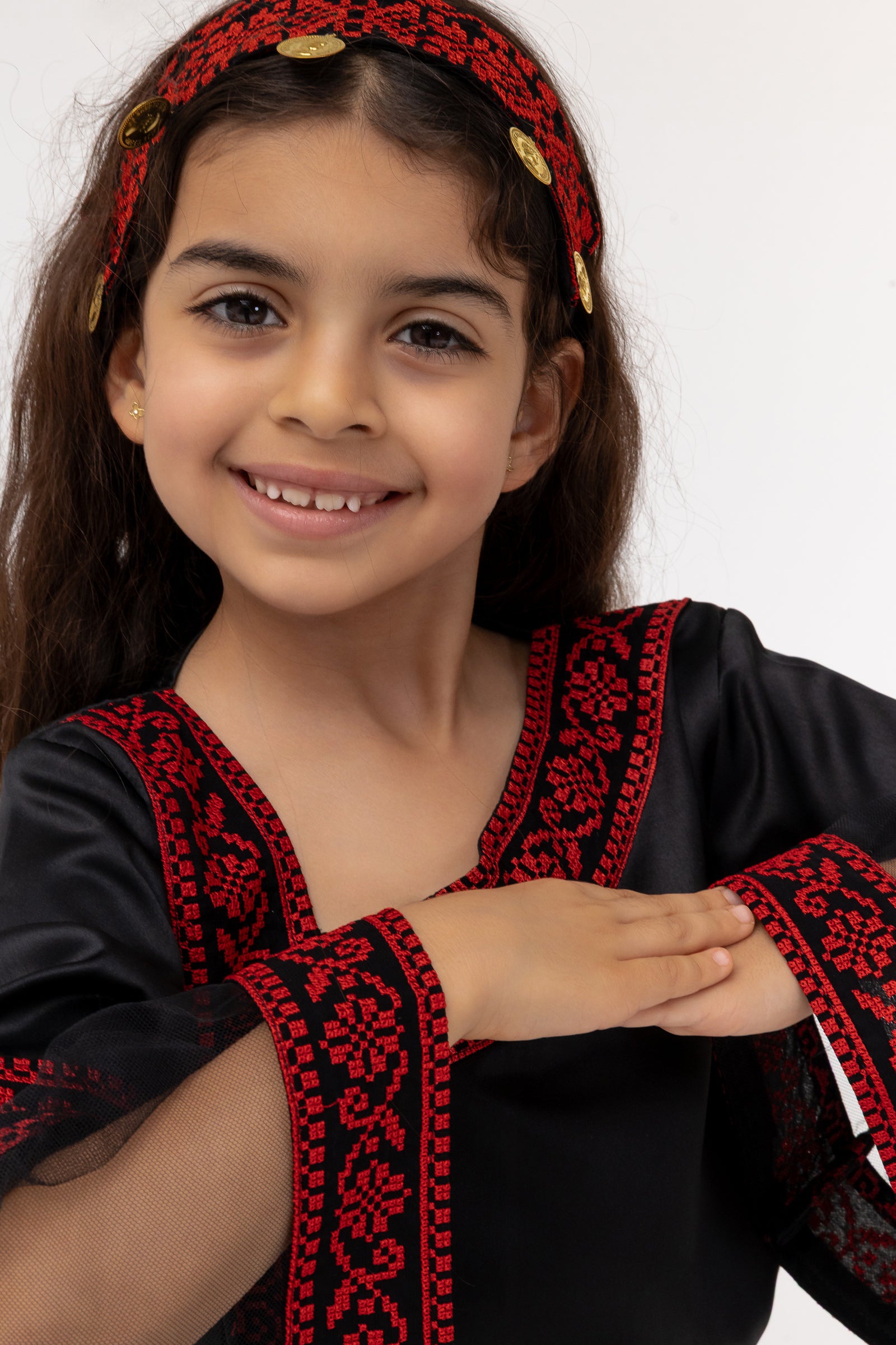Kids Black Dress with Detached Skirt