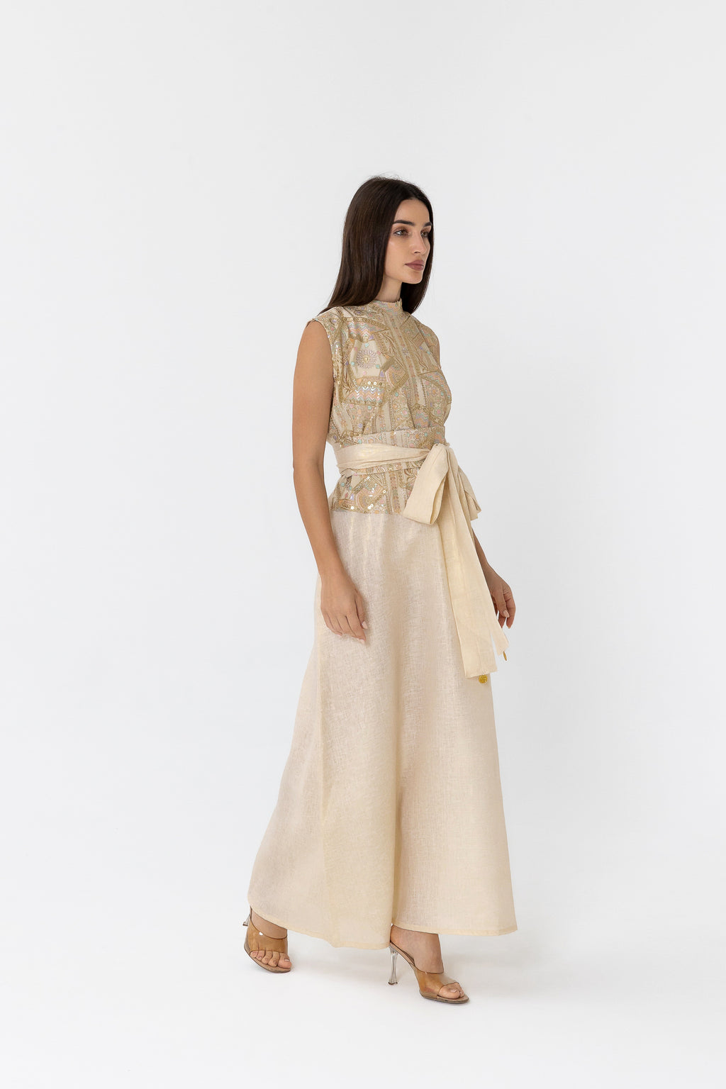Golden Two-Piece Dress