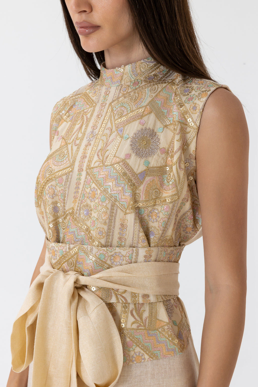 Golden Two-Piece Dress