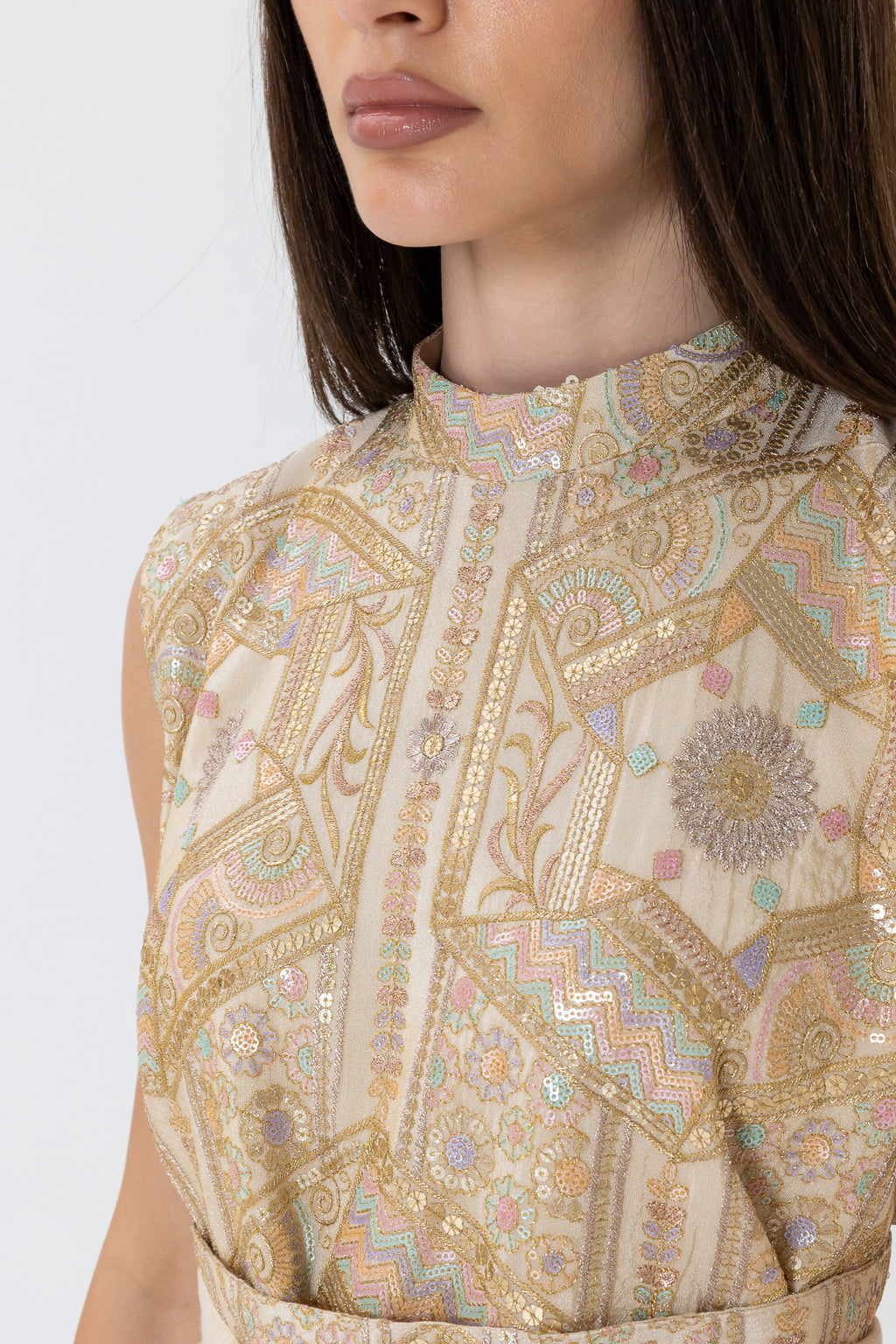 Golden Two-Piece Dress