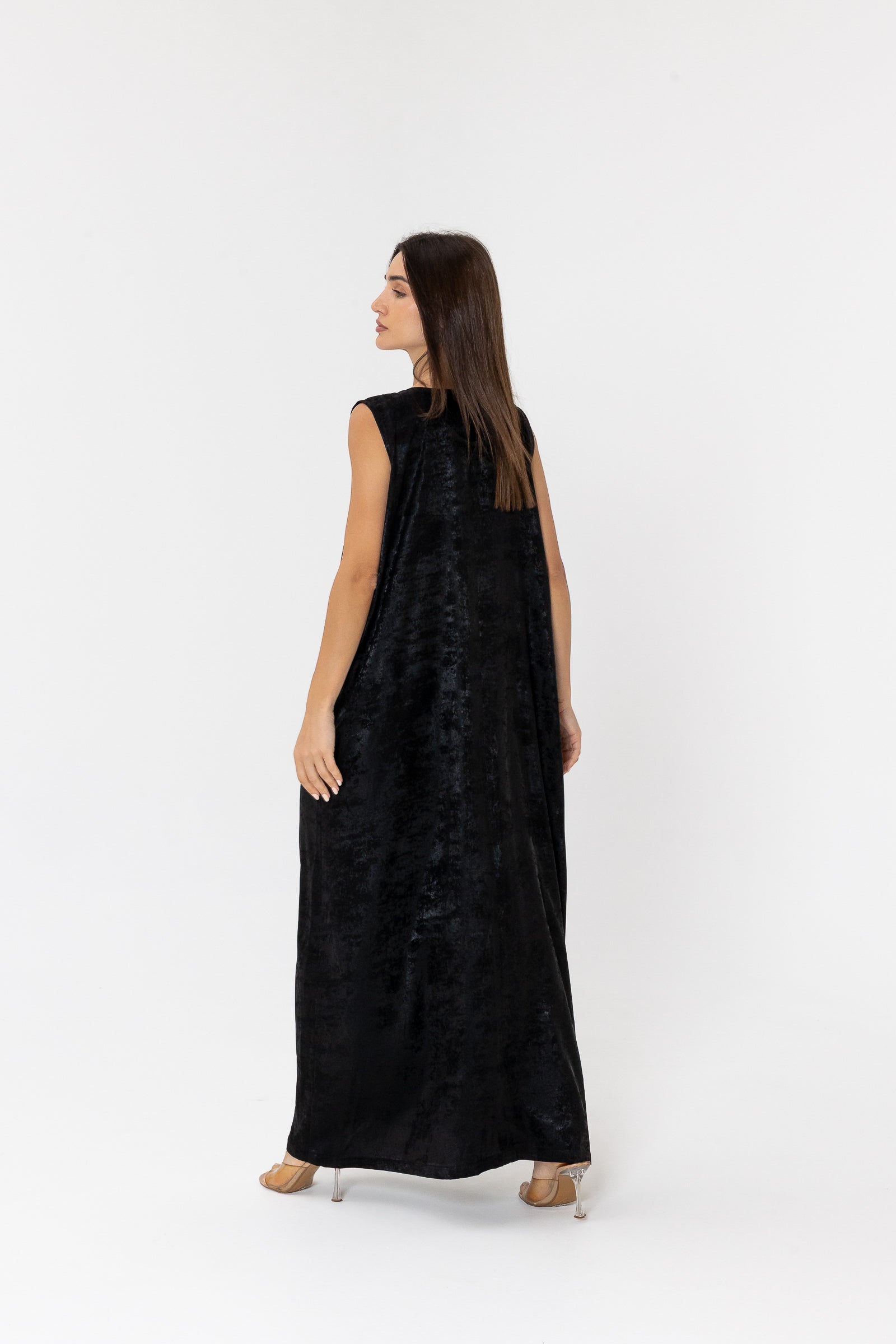 Black Two-Piece Embroidered Set