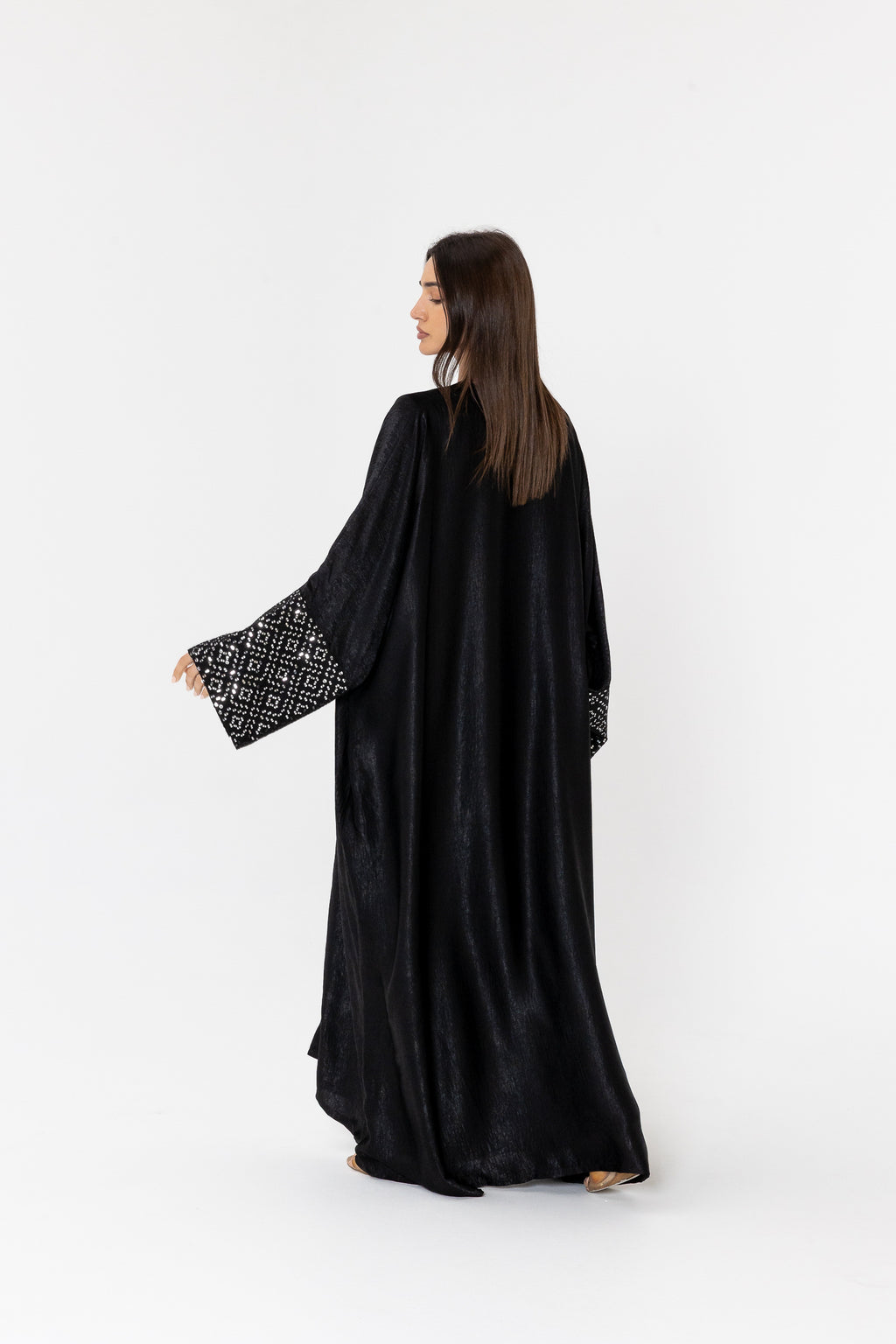 Black Two-Piece Embroidered Set