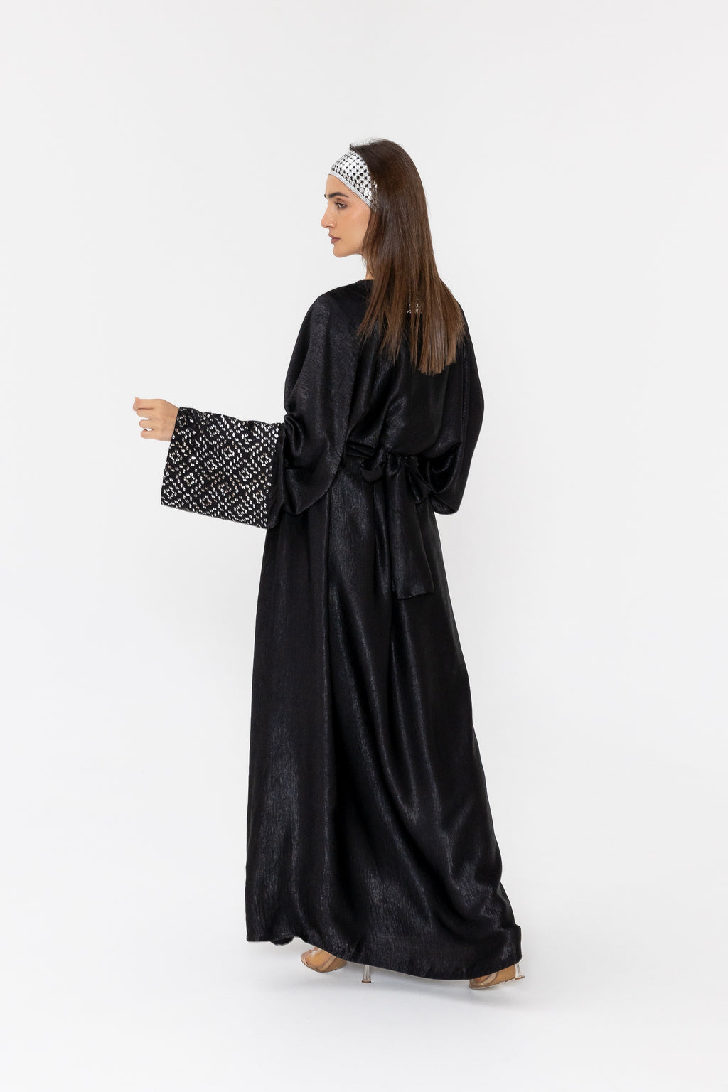 Black Two-Piece Embroidered Set