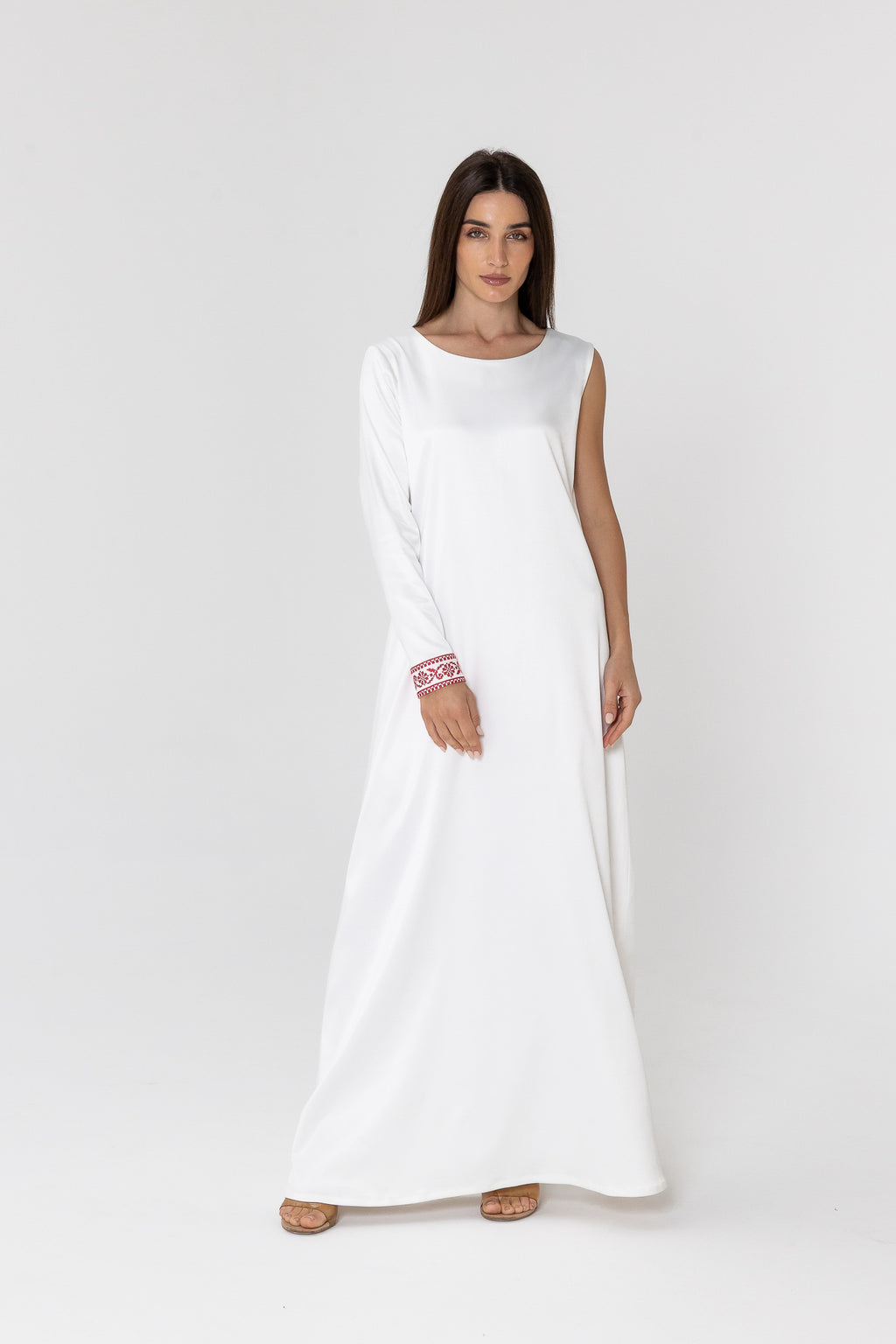 White Two-Piece Wrap Dress