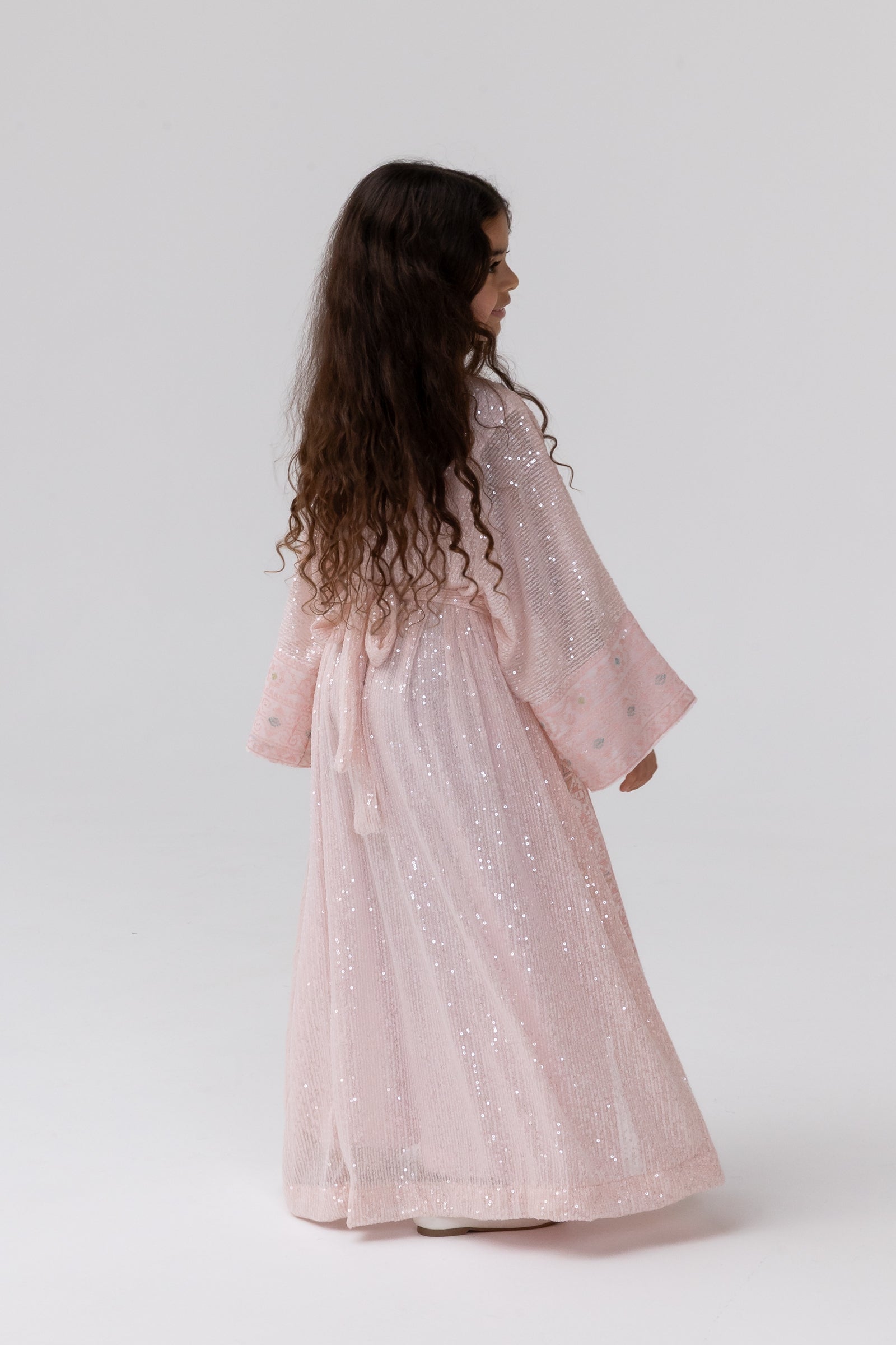 Kids Abaya with Butterfly Aplliqué
