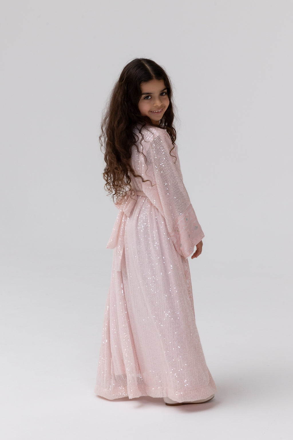 Kids Abaya with Butterfly Aplliqué