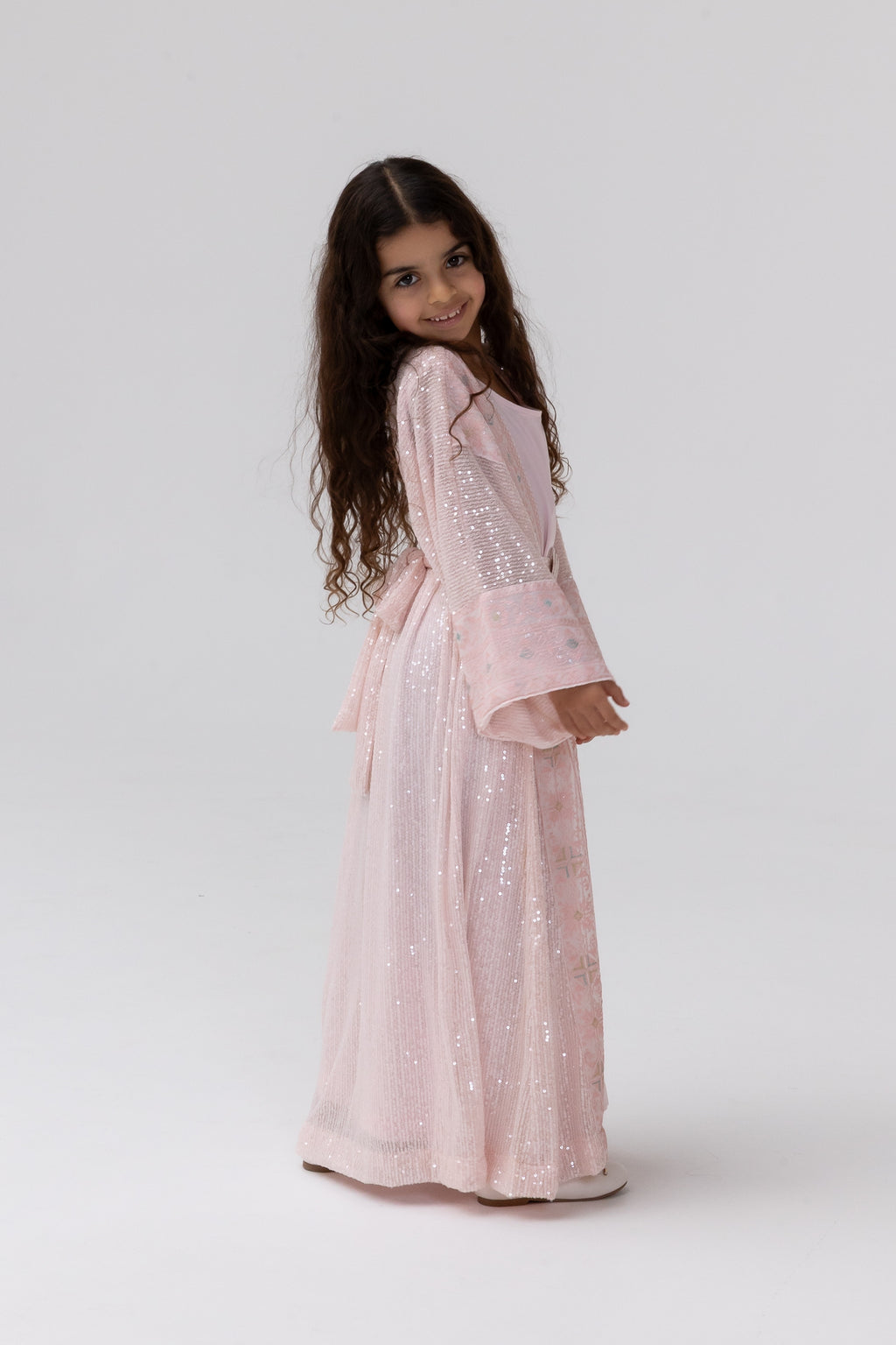 Kids Abaya with Butterfly Aplliqué